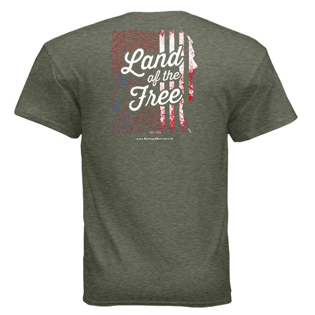 Land of the Free 250 years Tee – Est. 1776 Patriotic Anniversary Shirt Anvil and Anthem }