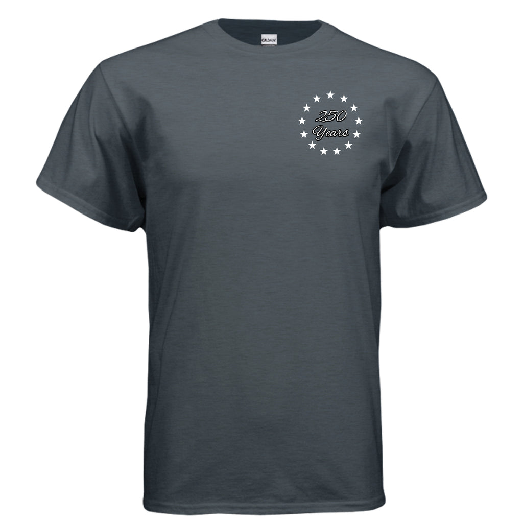 Land of the Free 250 years Tee – Est. 1776 Patriotic Anniversary Shirt Anvil and Anthem }