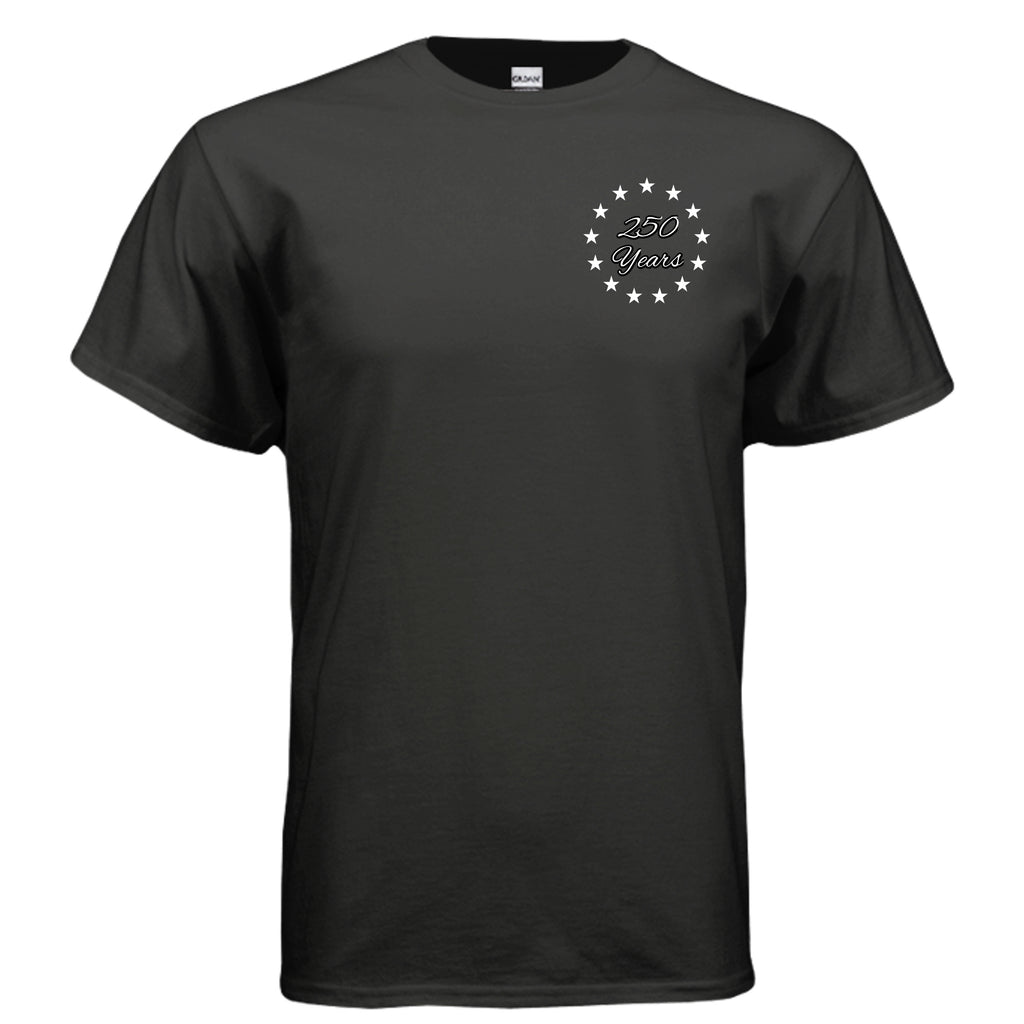 Land of the Free 250 years Tee – Est. 1776 Patriotic Anniversary Shirt Anvil and Anthem }
