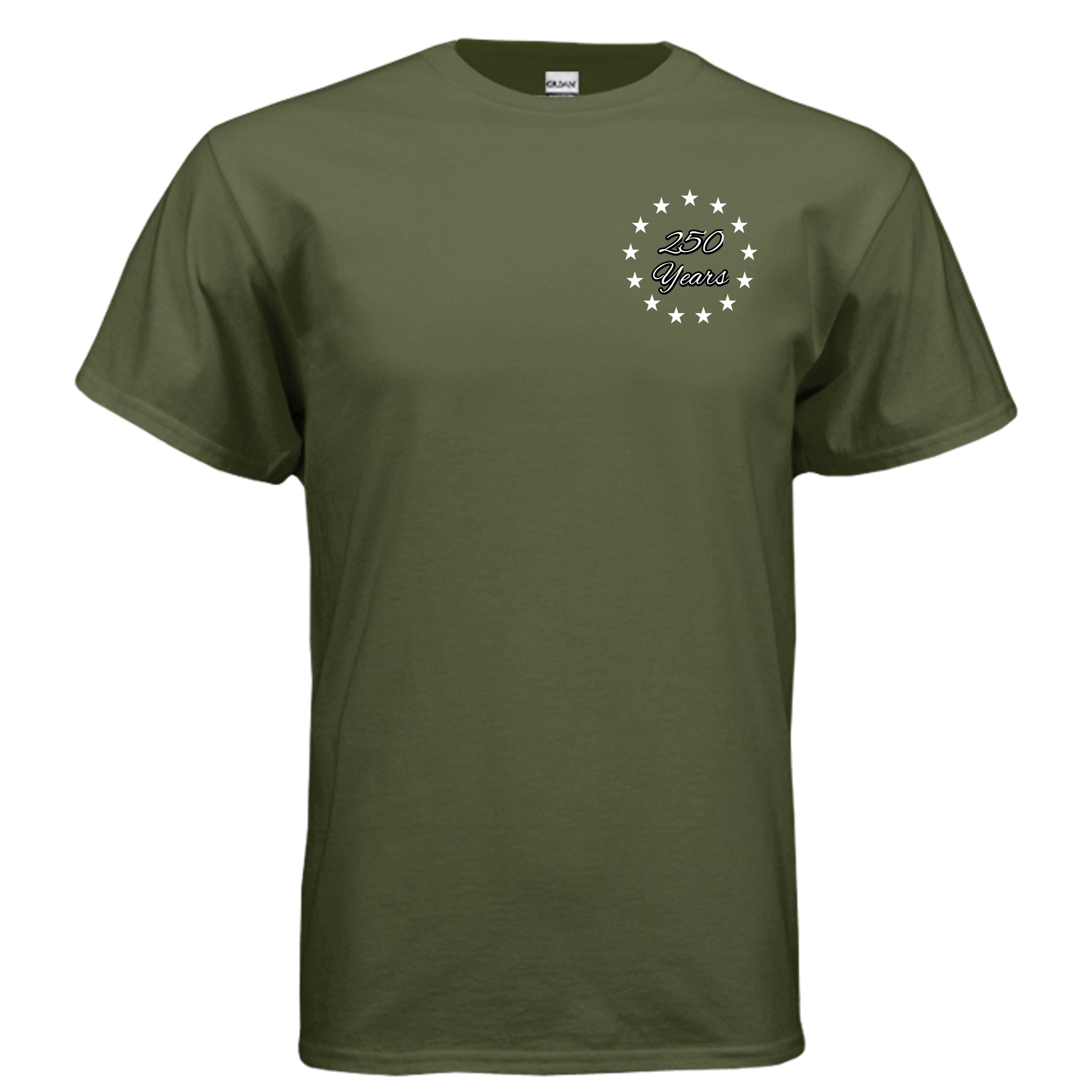 Land of the Free 250 years Tee – Est. 1776 Patriotic Anniversary Shirt Anvil and Anthem }