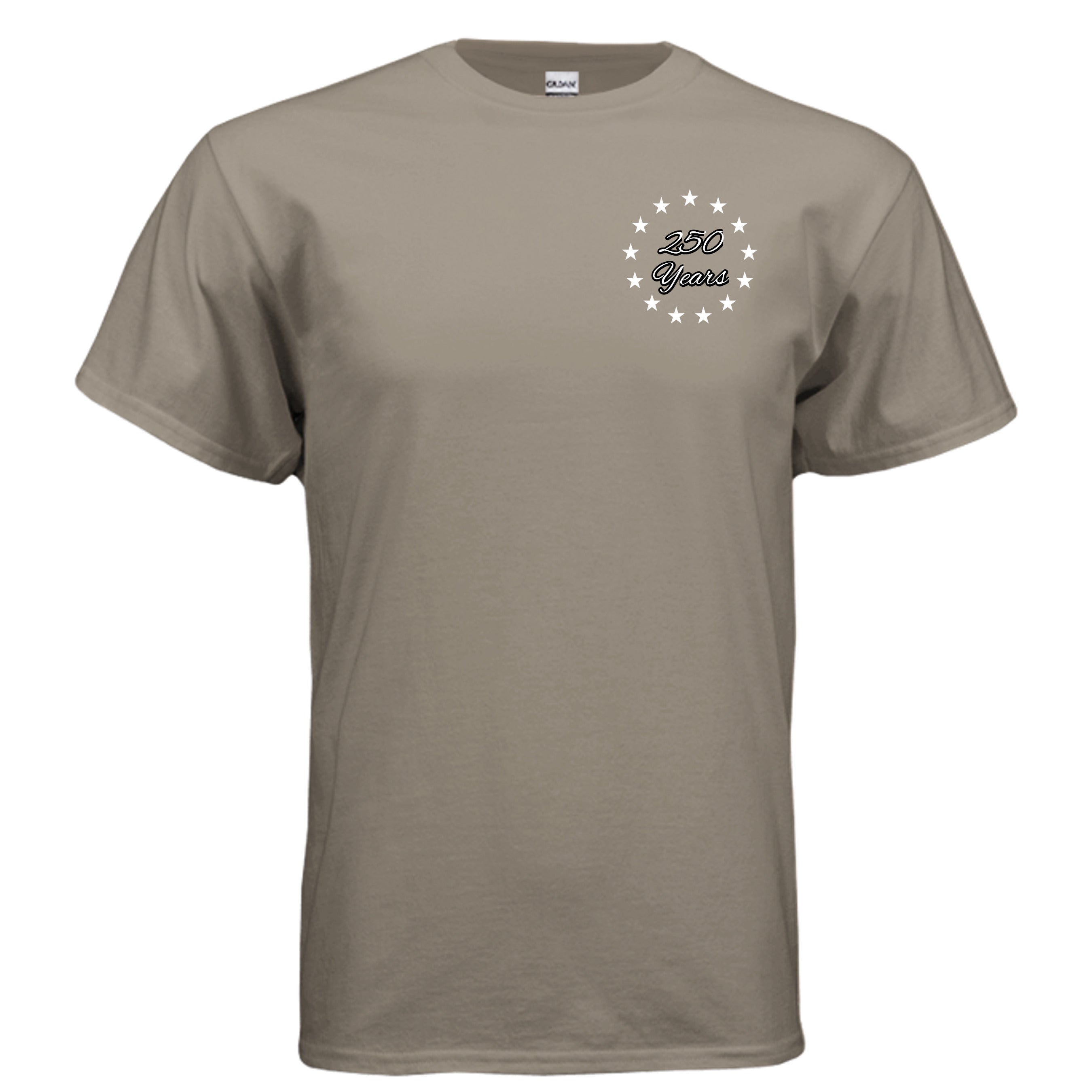 Land of the Free 250 years Tee – Est. 1776 Patriotic Anniversary Shirt Anvil and Anthem }