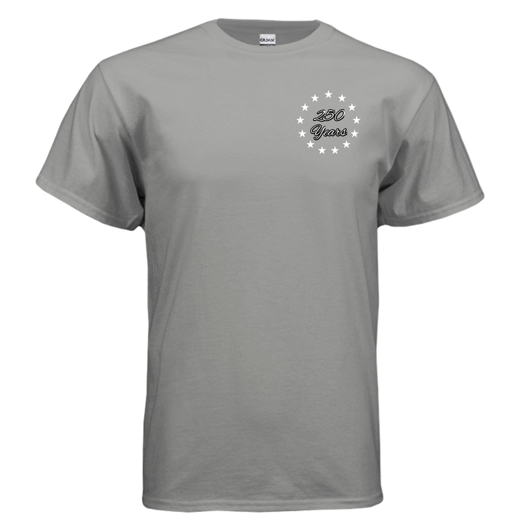 Land of the Free 250 years Tee – Est. 1776 Patriotic Anniversary Shirt Anvil and Anthem }