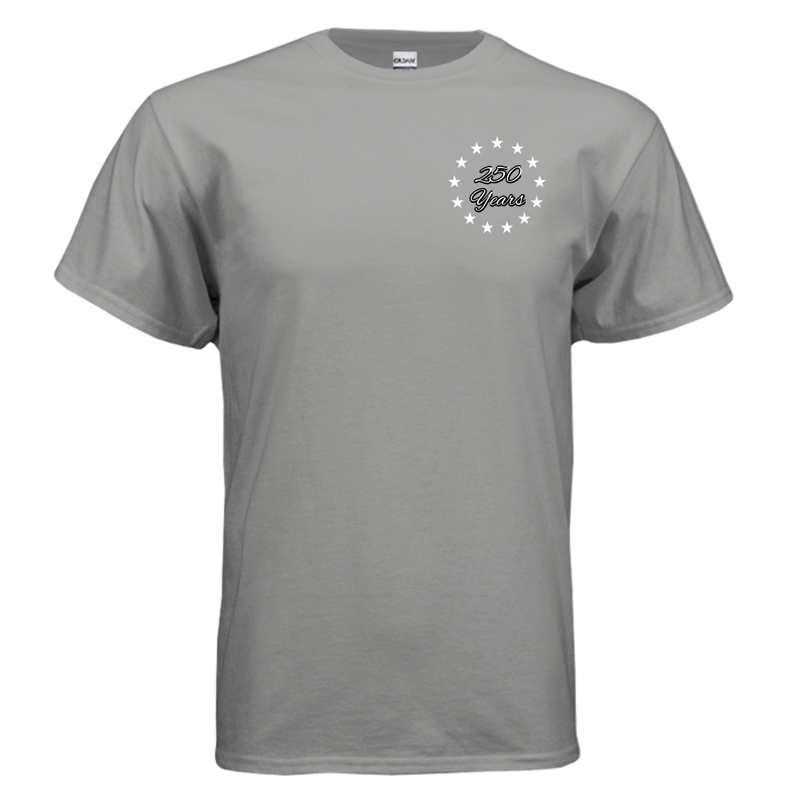 Land of the Free 250 years Tee – Est. 1776 Patriotic Anniversary Shirt Anvil and Anthem }