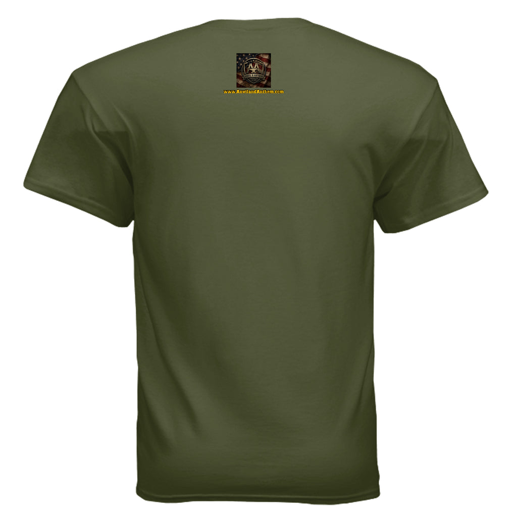 Veteran Made Tee – Warning Sign “Doesn’t Follow Directions” Humor Shirt Anvil and Anthem }