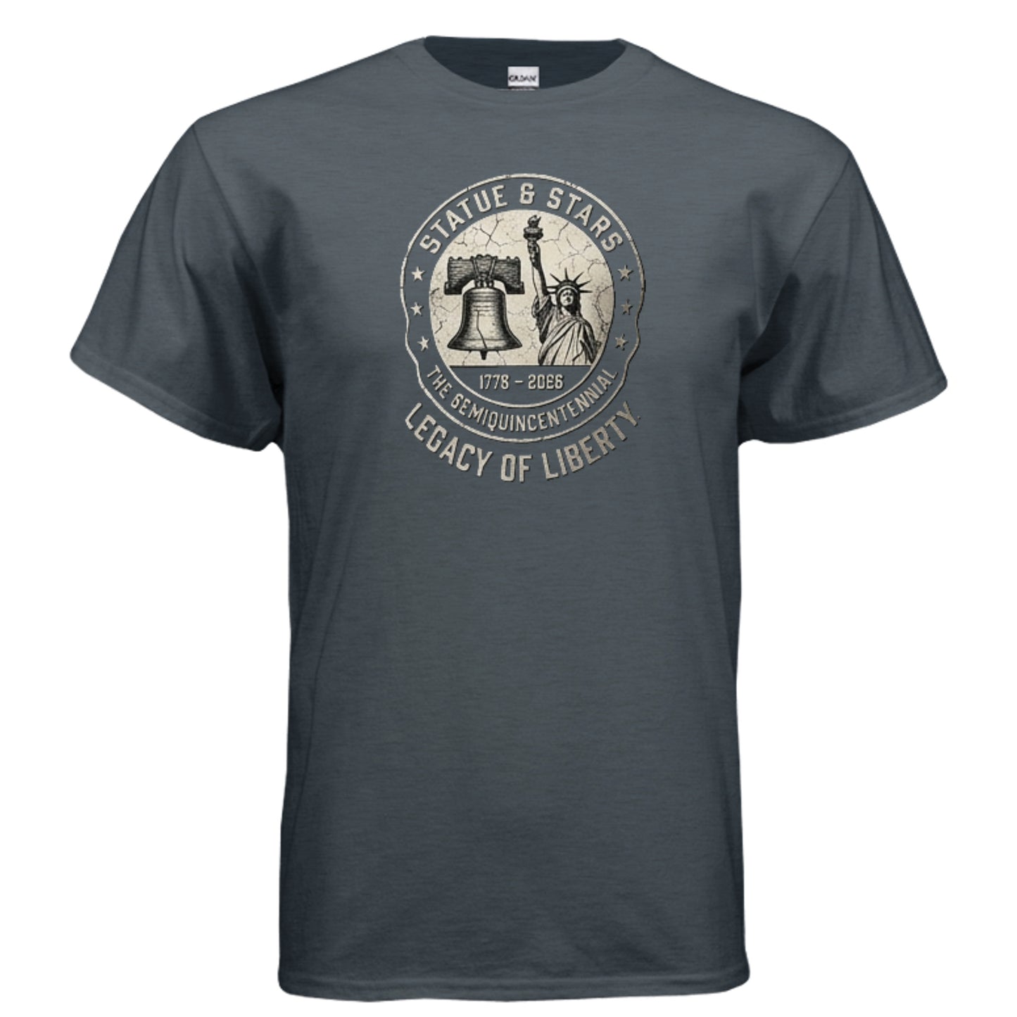 Legacy of Liberty Tee – Statue & Liberty Bell “Stars & History” Shirt {{ product_type }Anvil and Anthem }