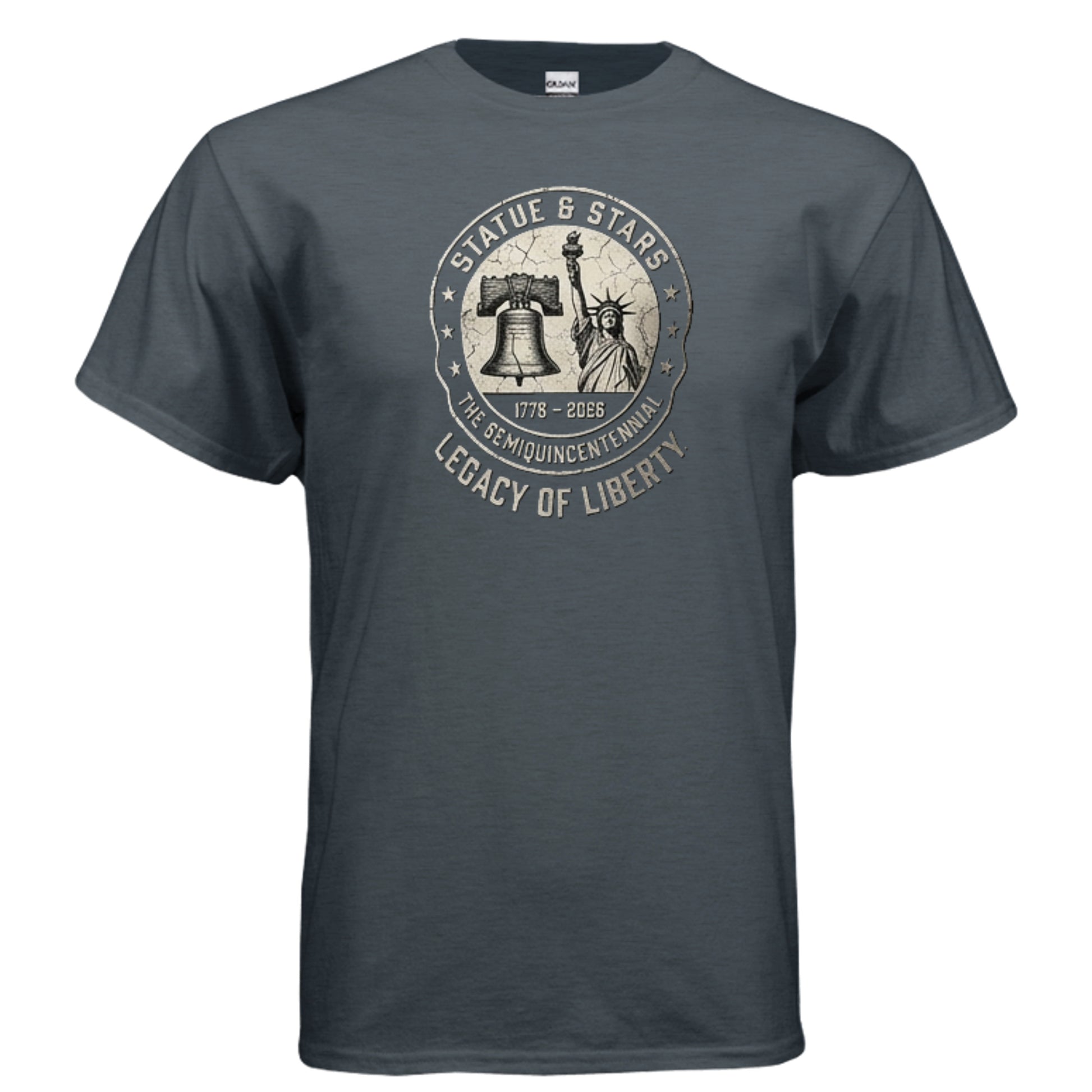 Legacy of Liberty Tee – Statue & Liberty Bell “Stars & History” Shirt {{ product_type }Anvil and Anthem }