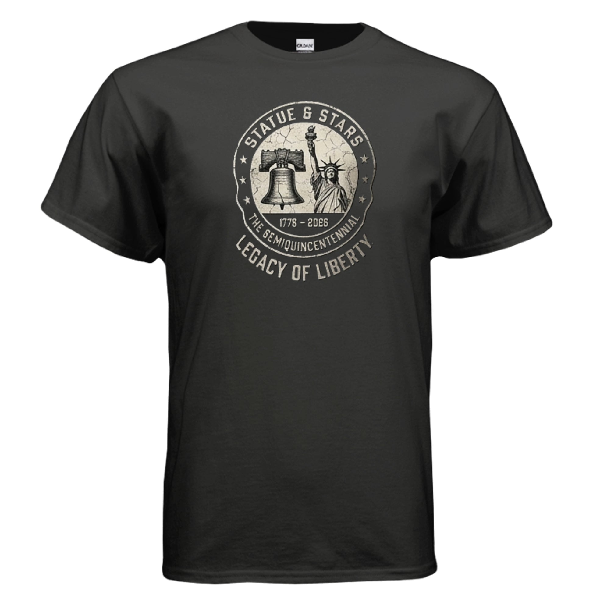 Legacy of Liberty Tee – Statue & Liberty Bell “Stars & History” Shirt {{ product_type }Anvil and Anthem }