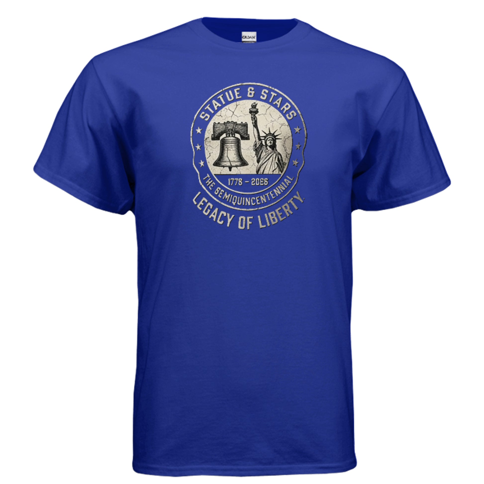 Legacy of Liberty Tee – Statue & Liberty Bell “Stars & History” Shirt {{ product_type }Anvil and Anthem }