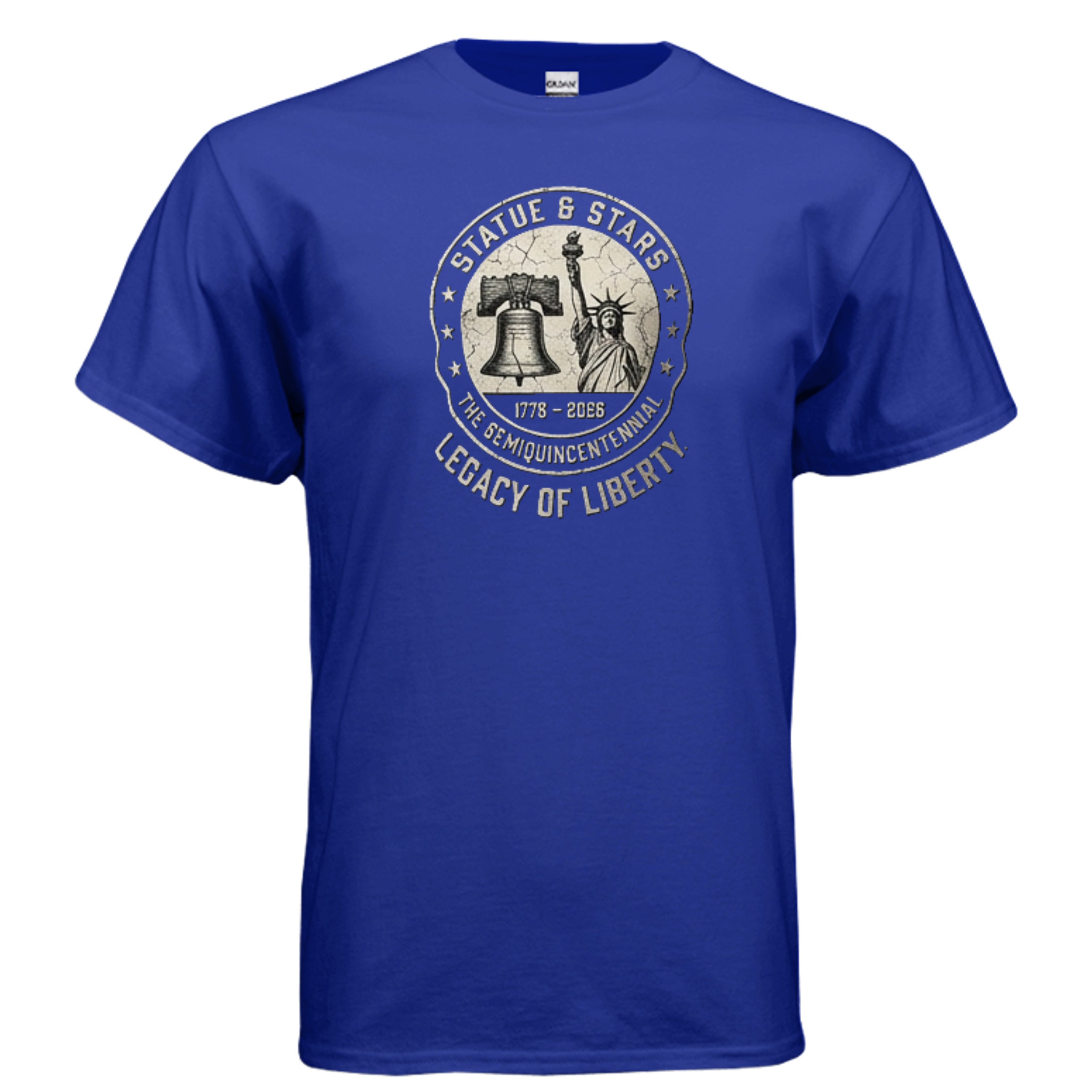Legacy of Liberty Tee – Statue & Liberty Bell “Stars & History” Shirt Anvil and Anthem }