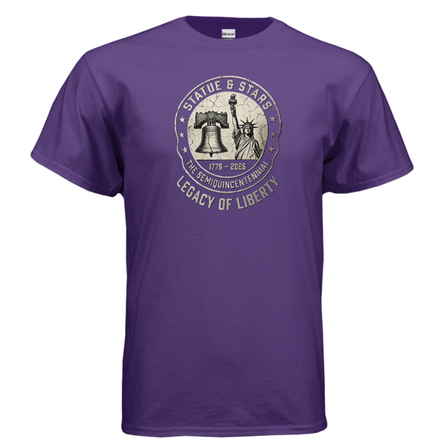 Legacy of Liberty Tee – Statue & Liberty Bell “Stars & History” Shirt {{ product_type }Anvil and Anthem }