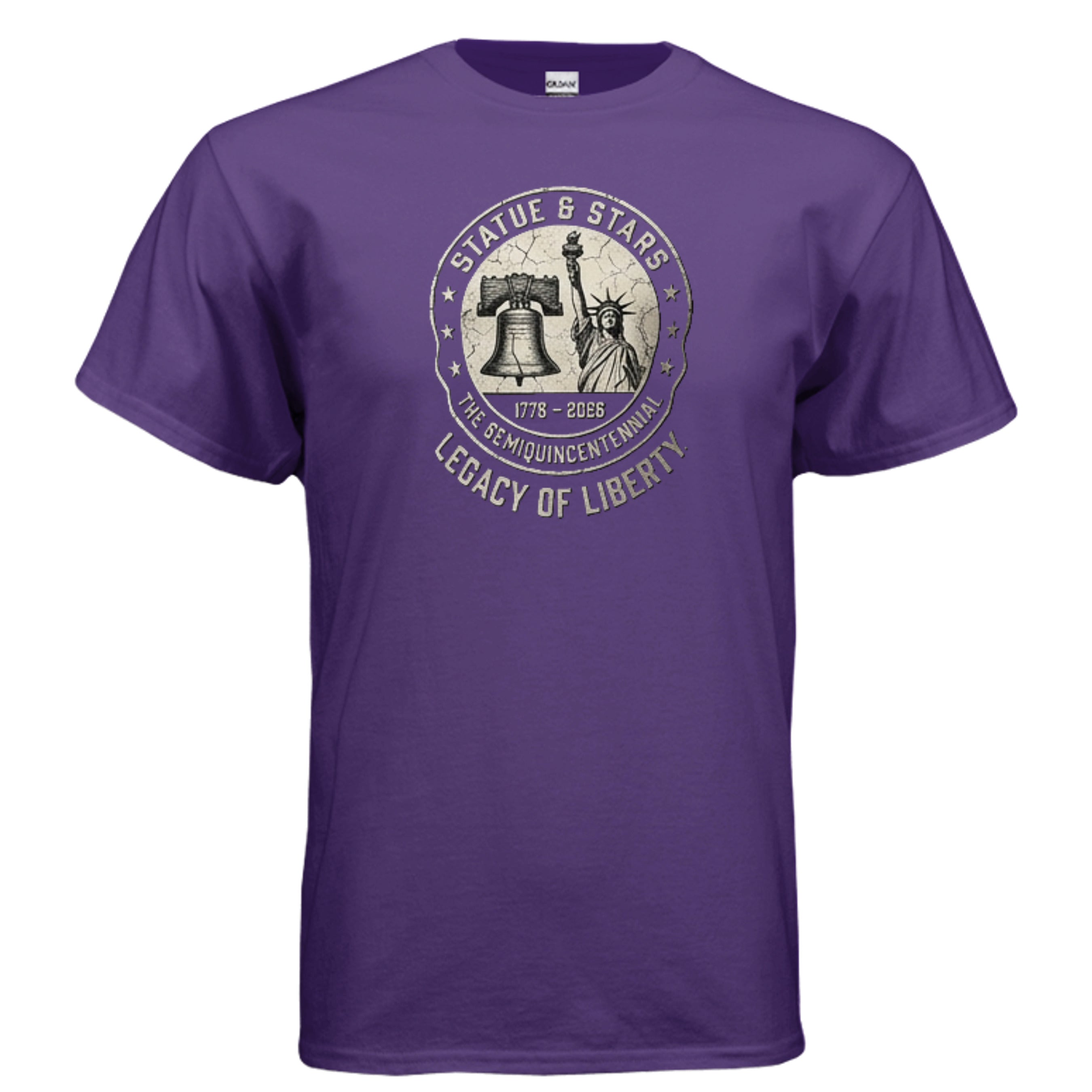 Legacy of Liberty Tee – Statue & Liberty Bell “Stars & History” Shirt Anvil and Anthem }