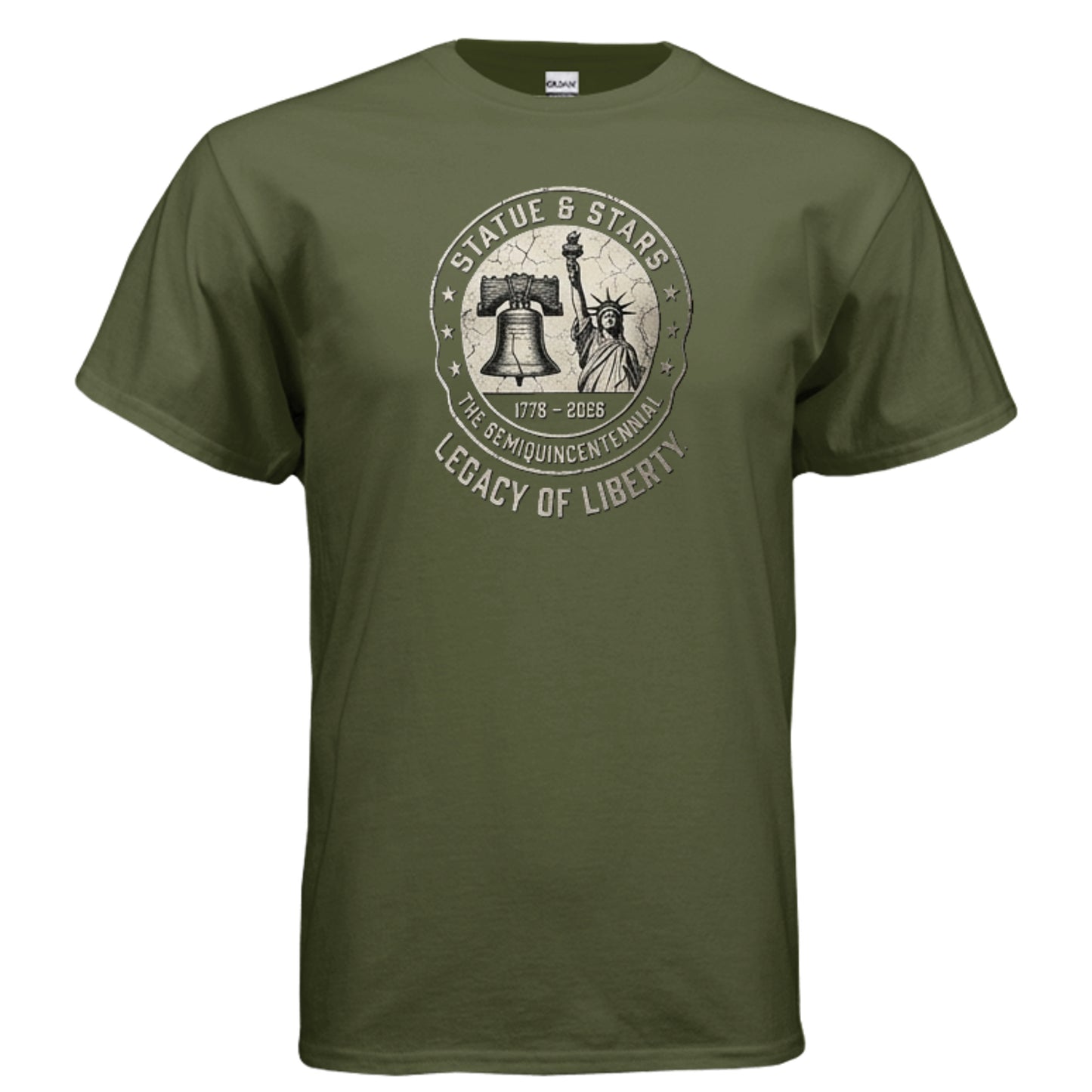 Legacy of Liberty Tee – Statue & Liberty Bell “Stars & History” Shirt {{ product_type }Anvil and Anthem }