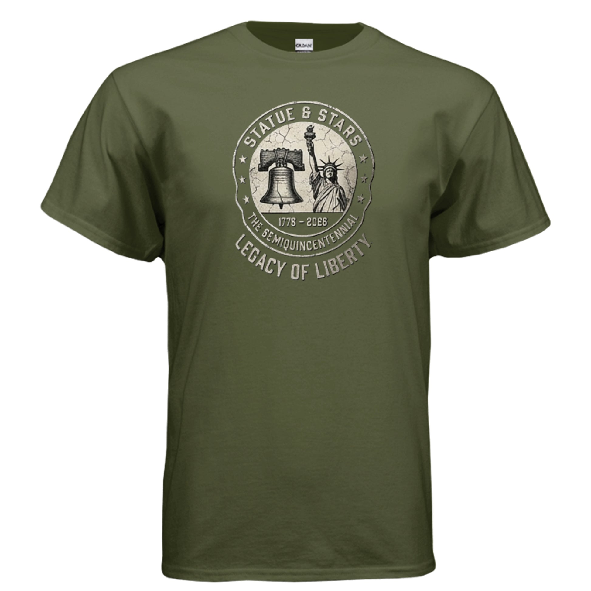 Legacy of Liberty Tee – Statue & Liberty Bell “Stars & History” Shirt {{ product_type }Anvil and Anthem }