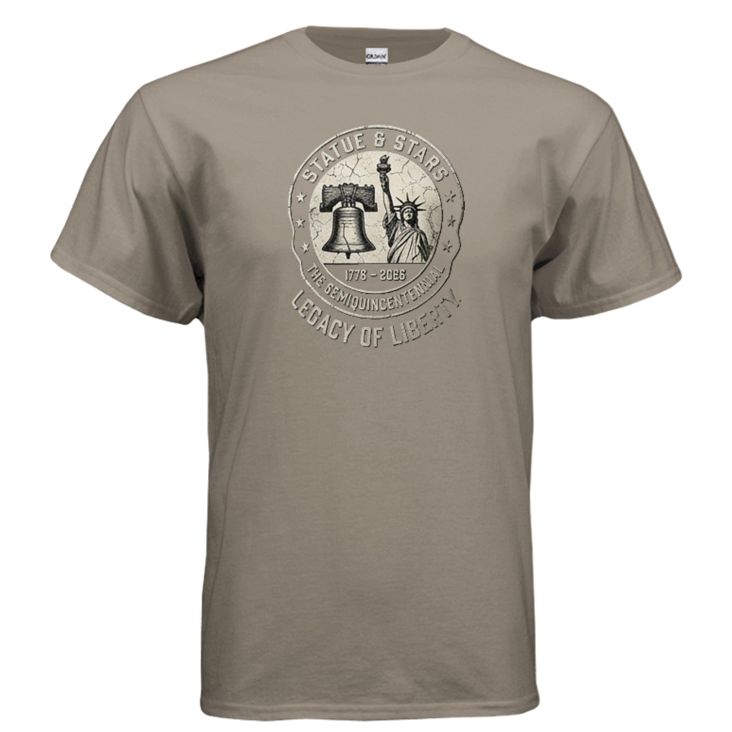 Legacy of Liberty Tee – Statue & Liberty Bell “Stars & History” Shirt {{ product_type }Anvil and Anthem }