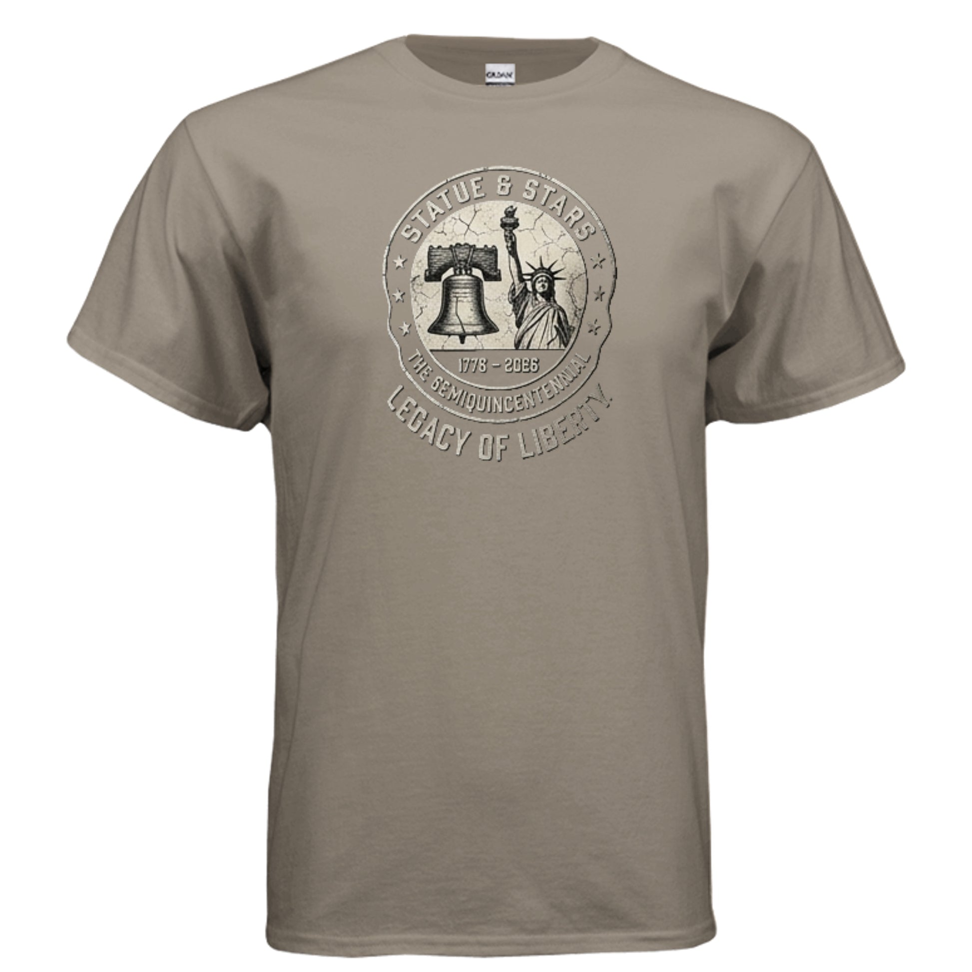 Legacy of Liberty Tee – Statue & Liberty Bell “Stars & History” Shirt {{ product_type }Anvil and Anthem }