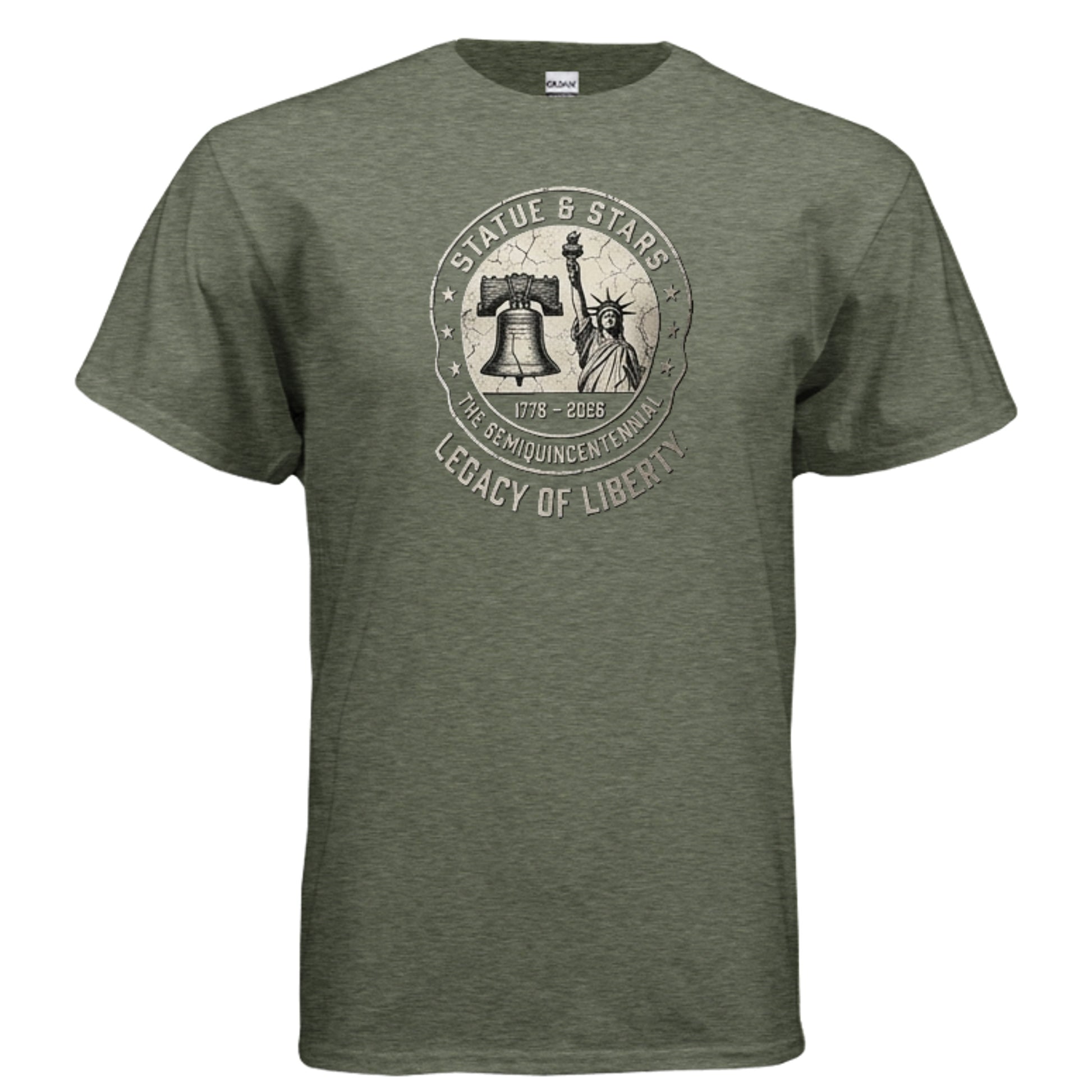 Legacy of Liberty Tee – Statue & Liberty Bell “Stars & History” Shirt {{ product_type }Anvil and Anthem }