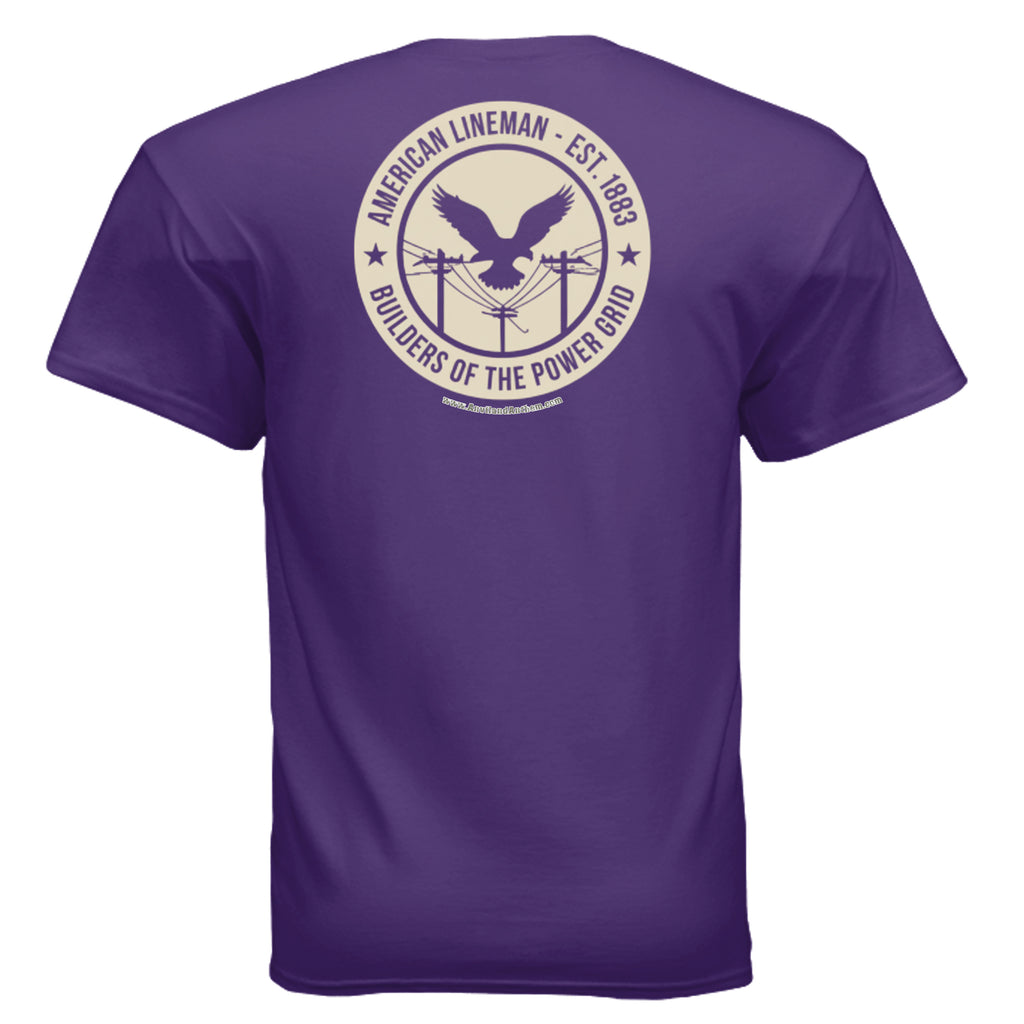 Lineman Tee – American Lineman Est. 1883 Power Grid Workwear Shirt Anvil and Anthem }
