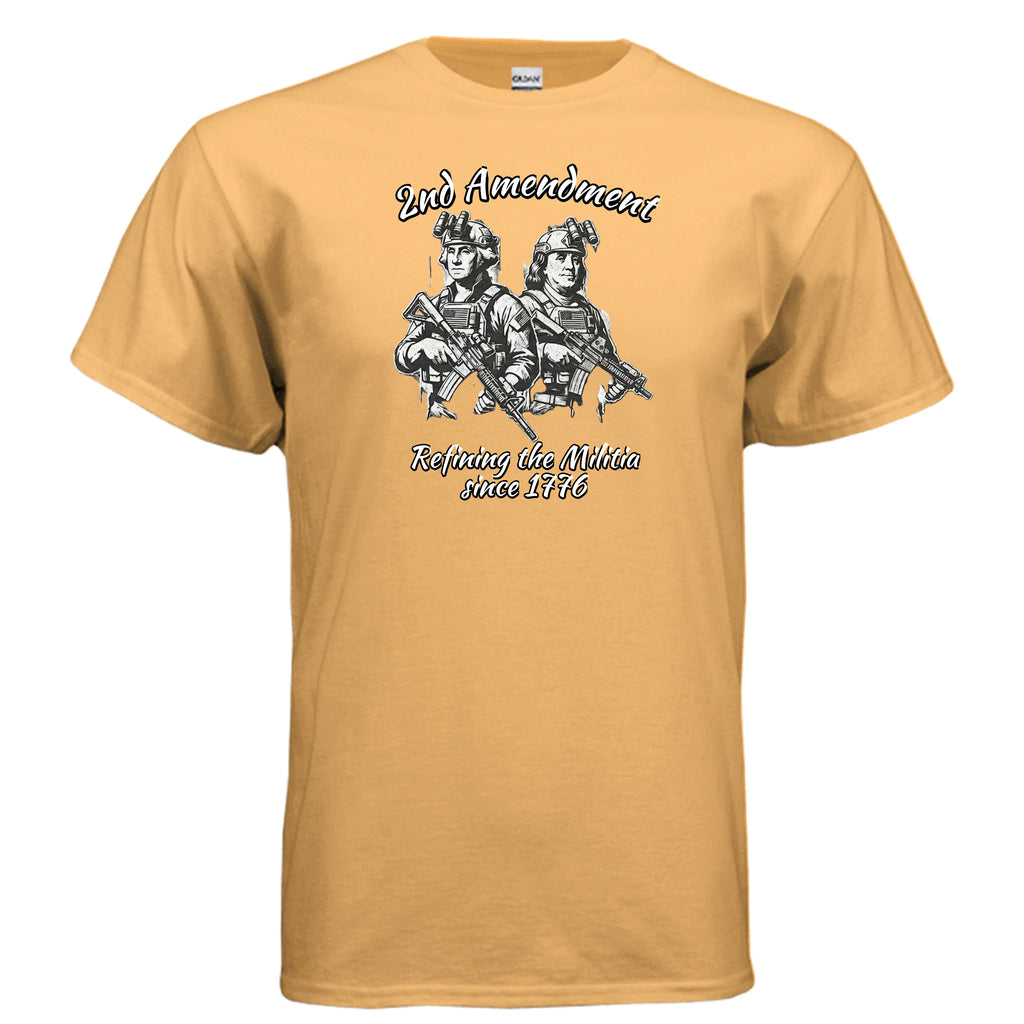 2nd Amendment Tee – Washington & Adams Tactical Liberty Shirt Anvil and Anthem }