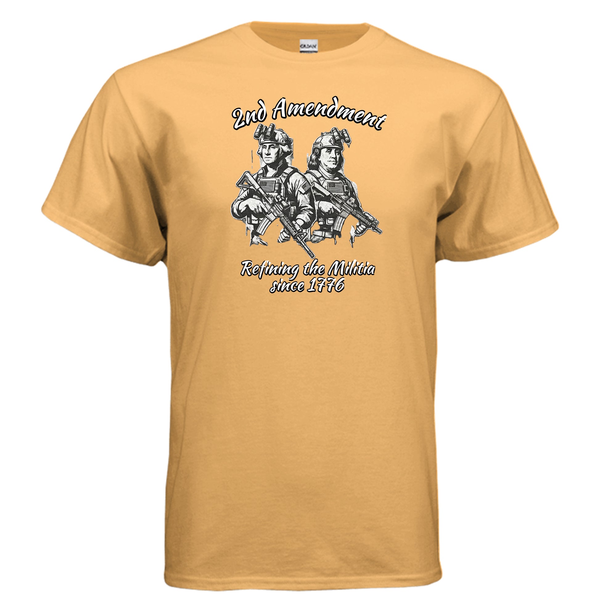 2nd Amendment Tee – Washington & Adams Tactical Liberty Shirt TENNESSEE ORANGE {{ product_type }Anvil and Anthem }