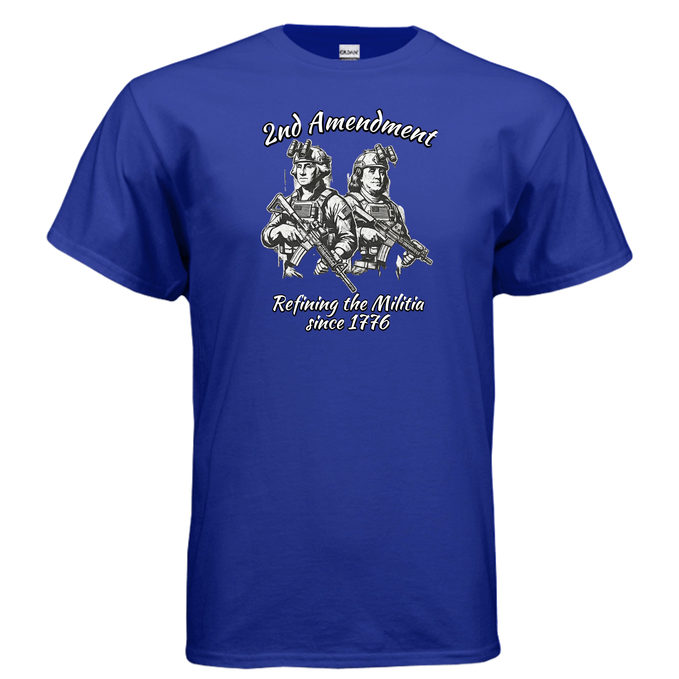 2nd Amendment Tee – Washington & Adams Tactical Liberty Shirt Anvil and Anthem }
