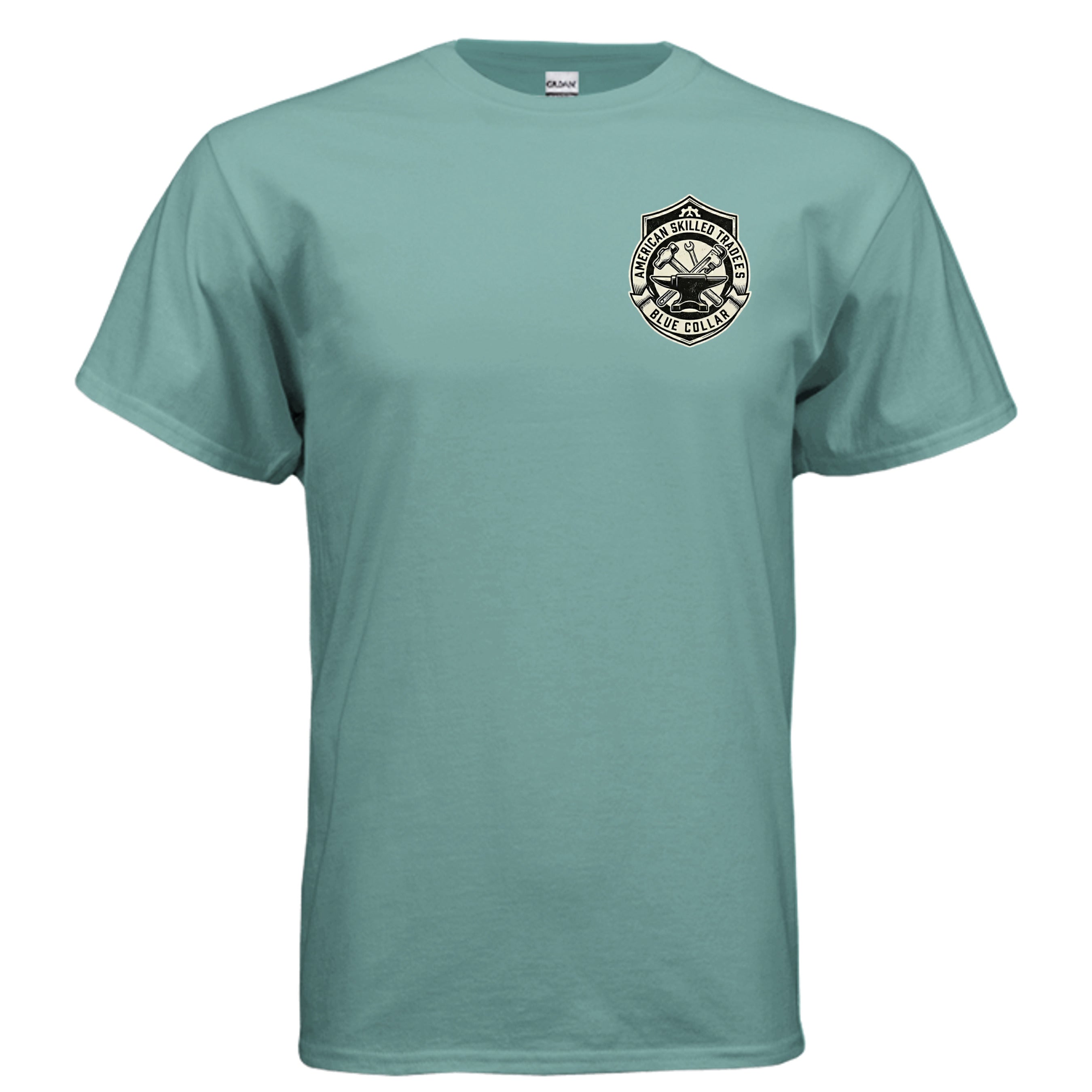 Welded in America Blue Collar Tee – Skilled Trades Unite Workwear Shirt {{ product_type }Anvil and Anthem }