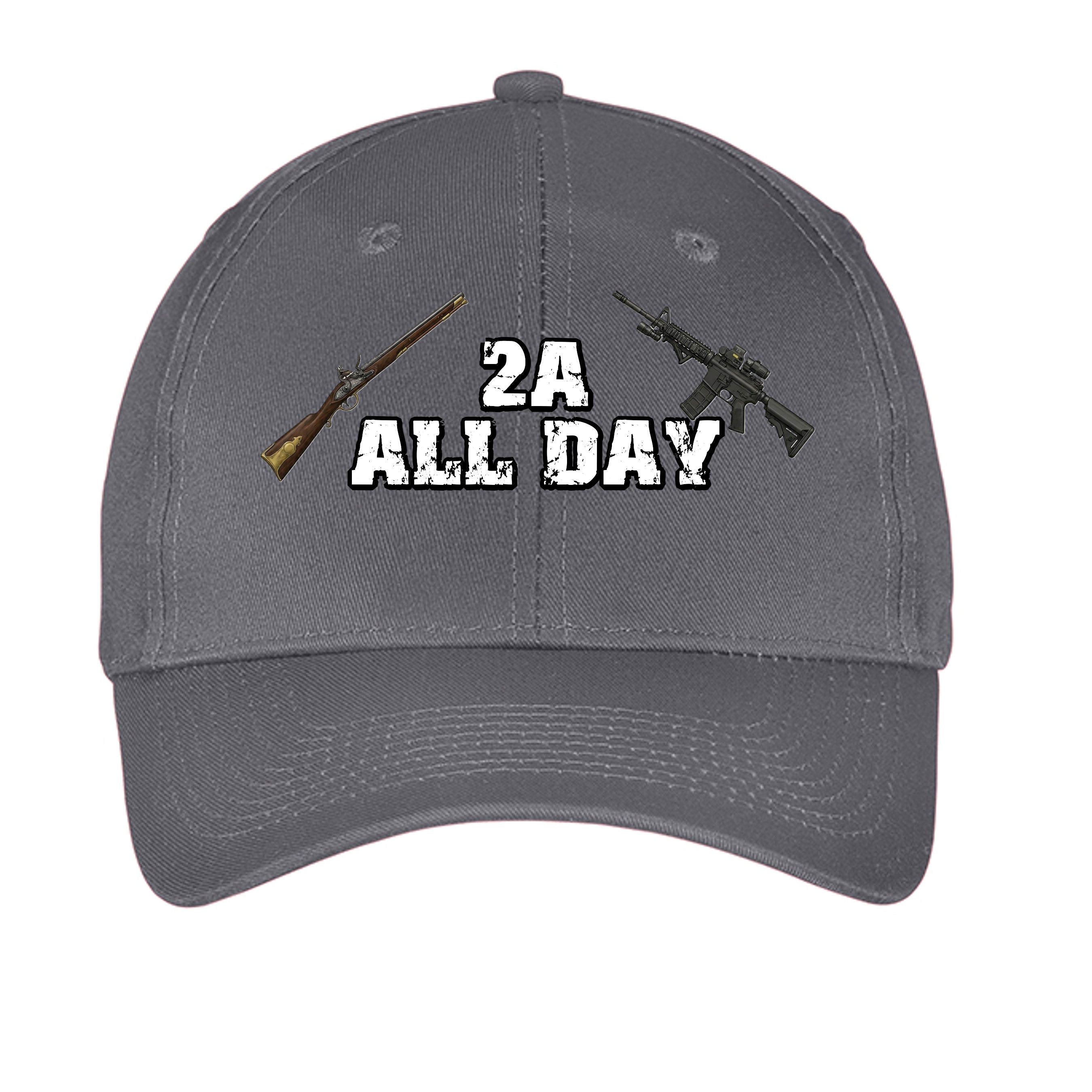 2A All Day Hat – Supporting the 2nd Amendment Anvil and Anthem }