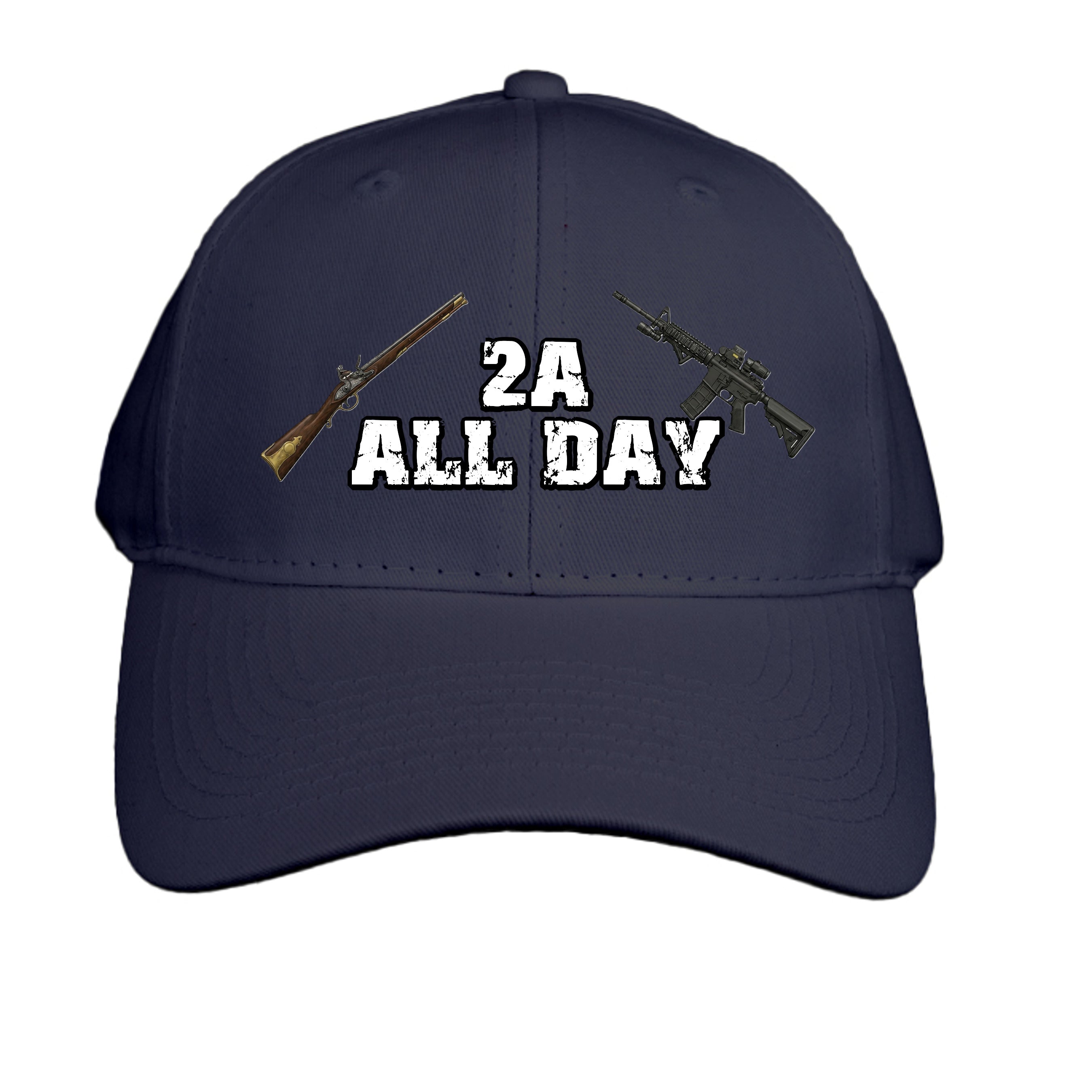 2A All Day Hat – Supporting the 2nd Amendment Anvil and Anthem }