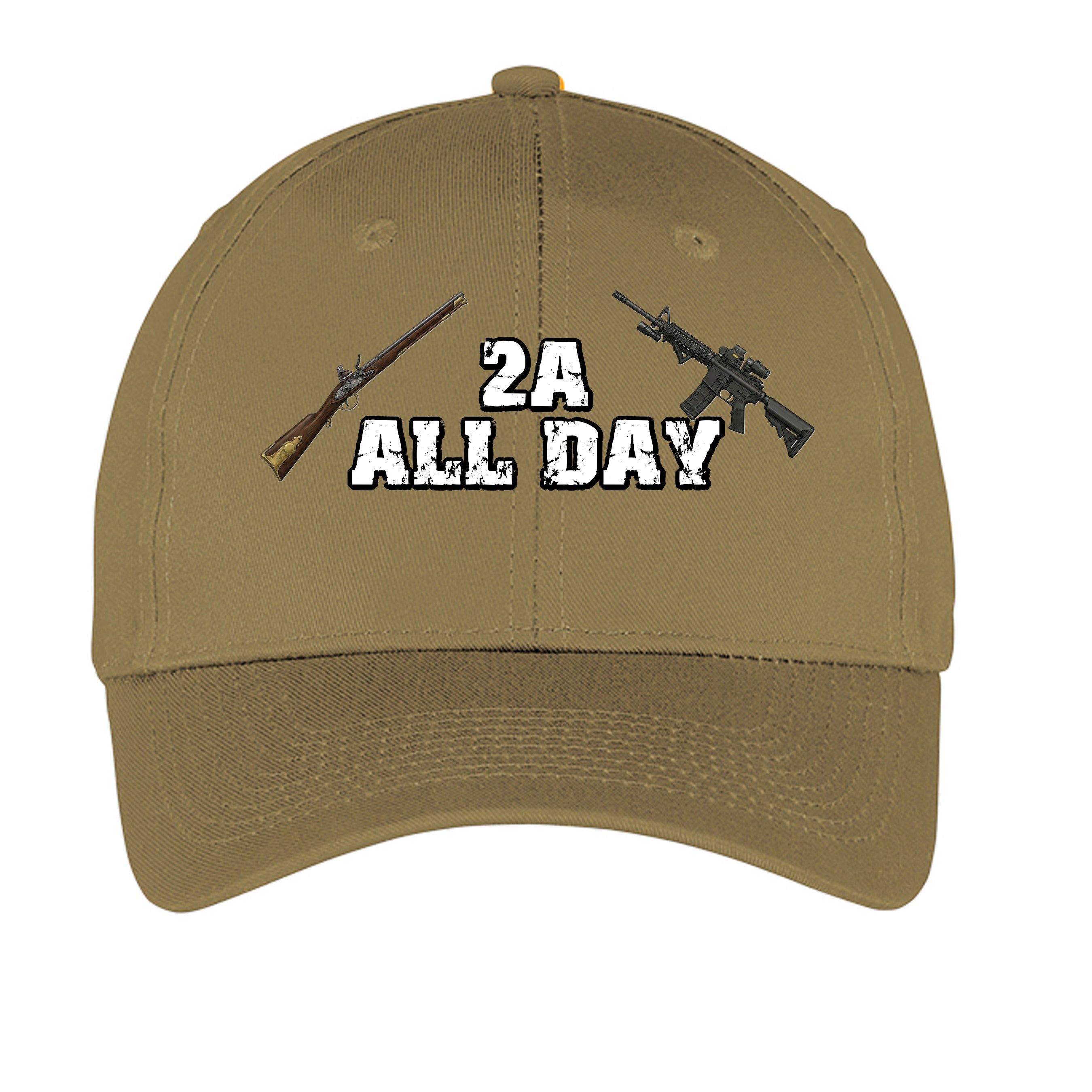 2A All Day Hat – Supporting the 2nd Amendment Anvil and Anthem }