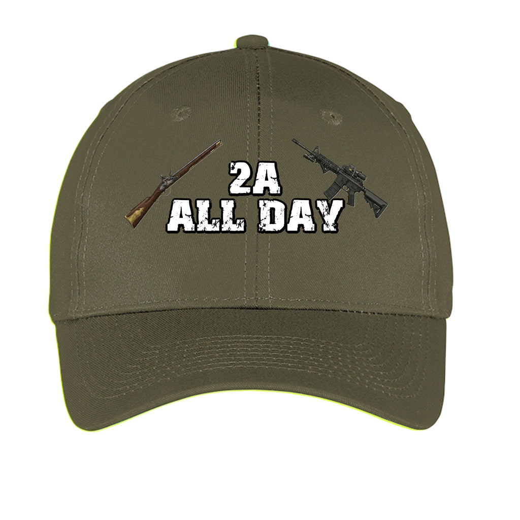 2A All Day Hat – Supporting the 2nd Amendment Anvil and Anthem }