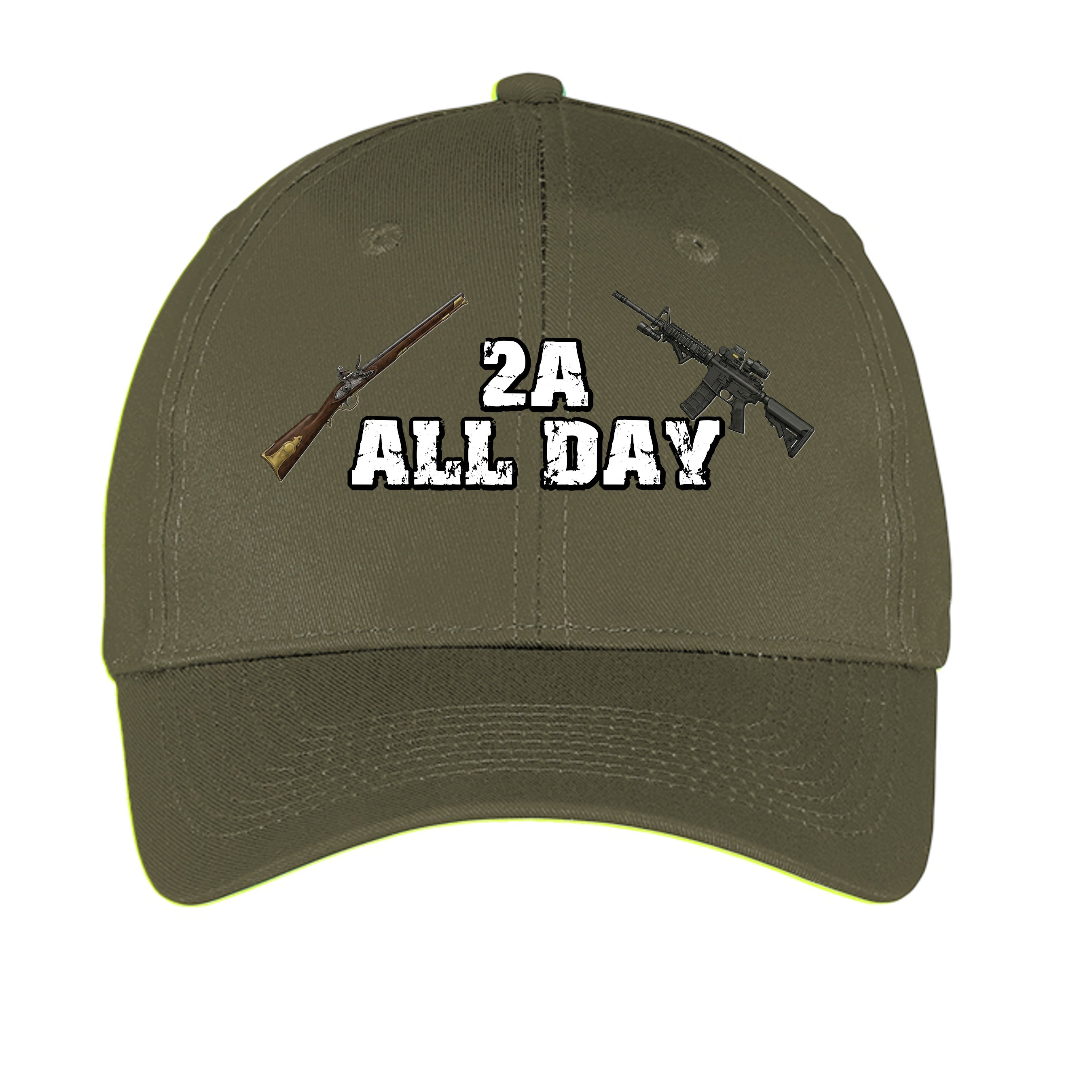 2A All Day Hat – Supporting the 2nd Amendment Anvil and Anthem }