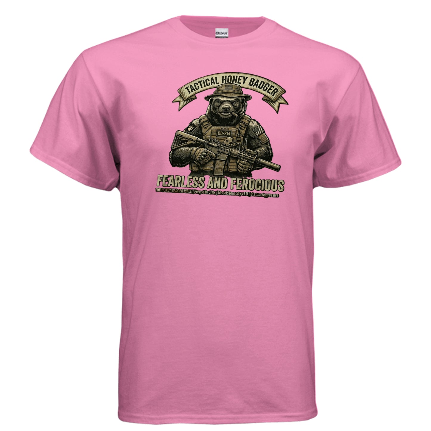Tactical Honey Badger Tee – Fearless, Ferocious & Bad Decisions Approved {{ product_type }Anvil and Anthem }