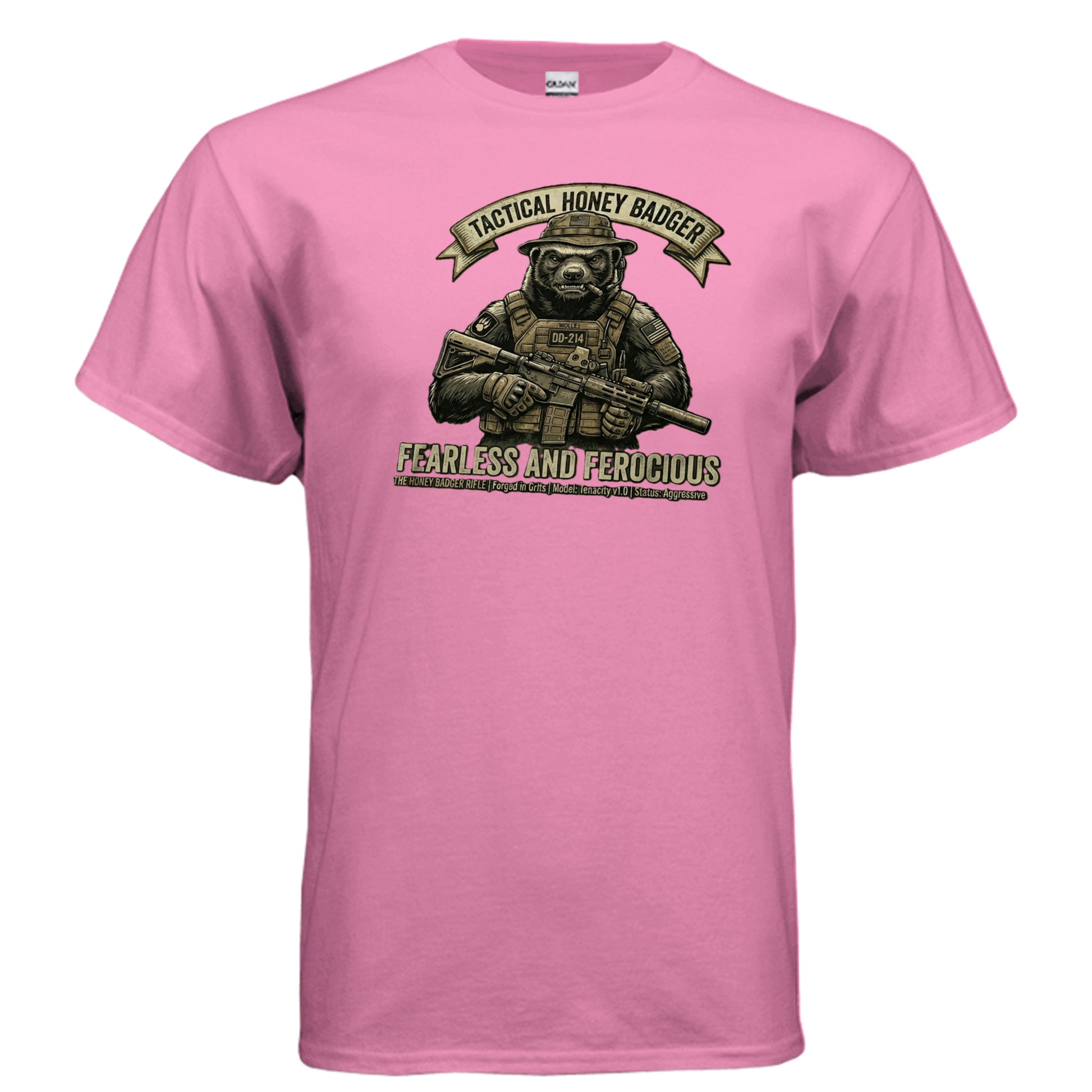 Tactical Honey Badger Tee – Fearless, Ferocious & Bad Decisions Approved {{ product_type }Anvil and Anthem }