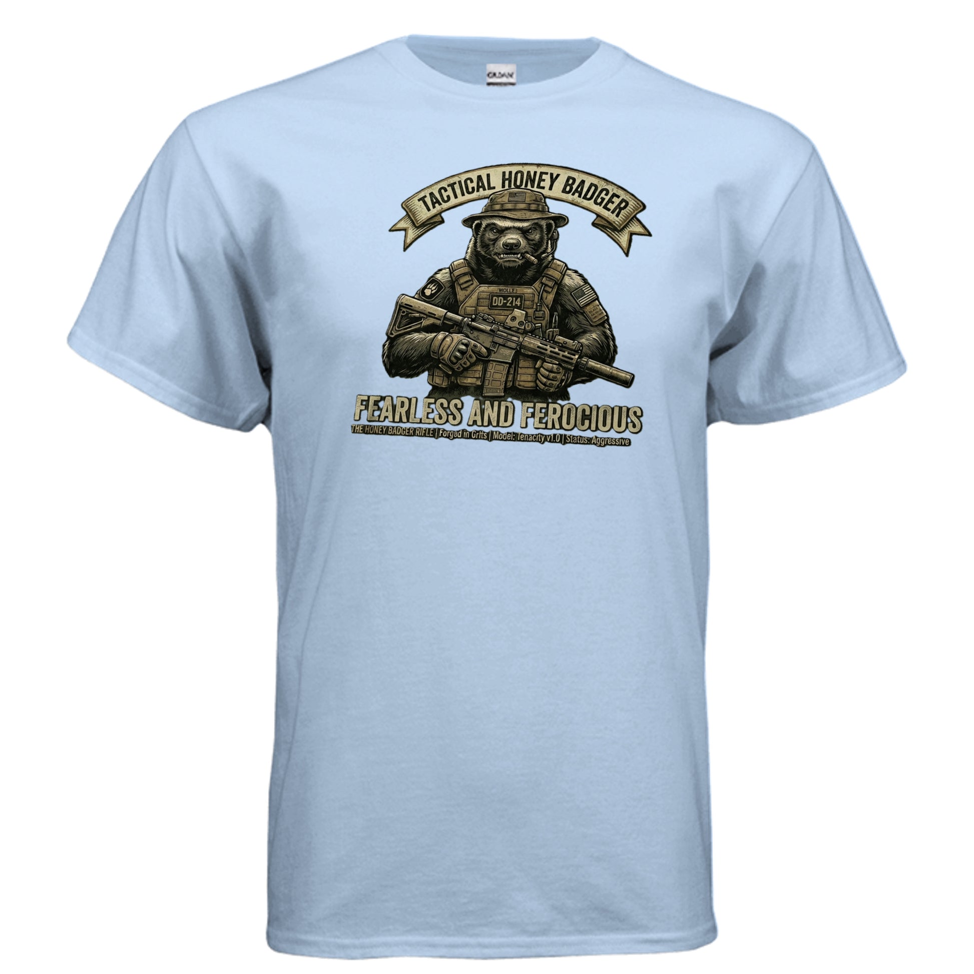 Tactical Honey Badger Tee – Fearless, Ferocious & Bad Decisions Approved {{ product_type }Anvil and Anthem }