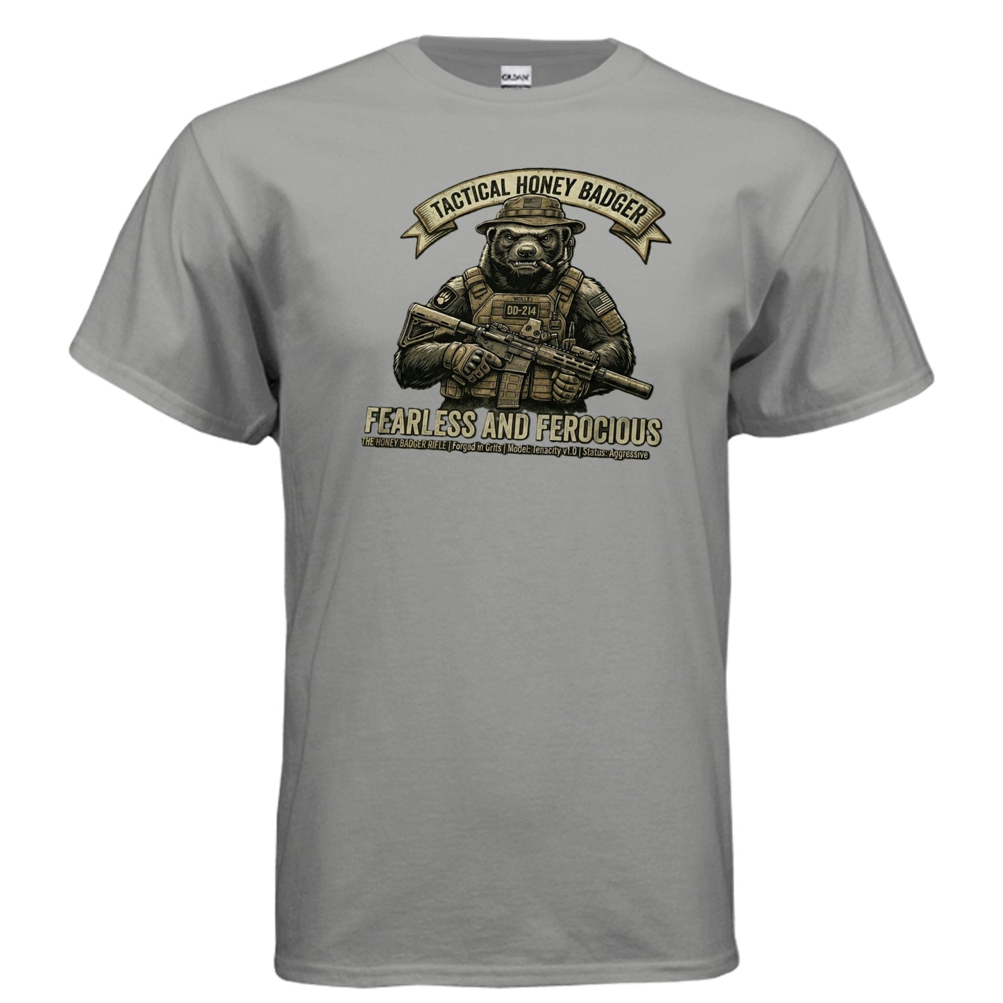 Tactical Honey Badger Tee – Fearless, Ferocious & Bad Decisions Approved {{ product_type }Anvil and Anthem }