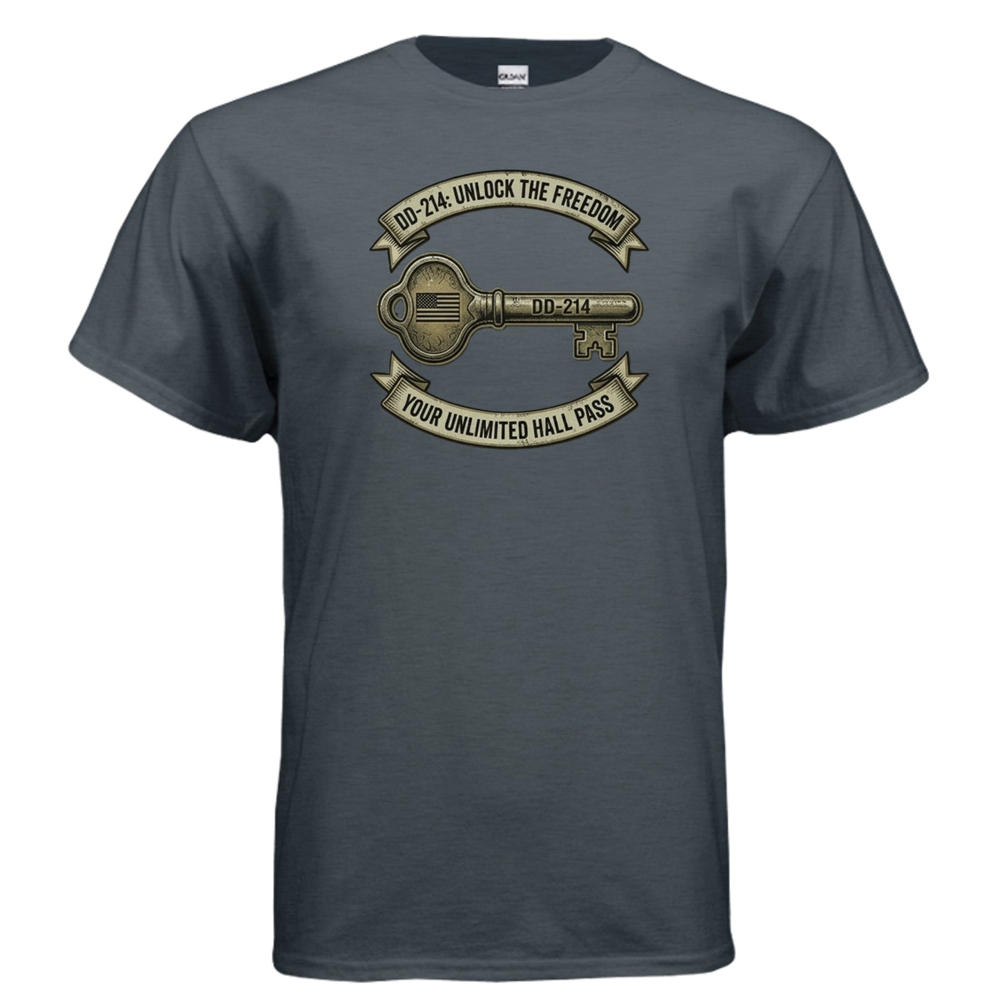 DD214 “Freedom Unlock” Tee – The Original Exit Pass for Legends {{ product_type }Anvil and Anthem }