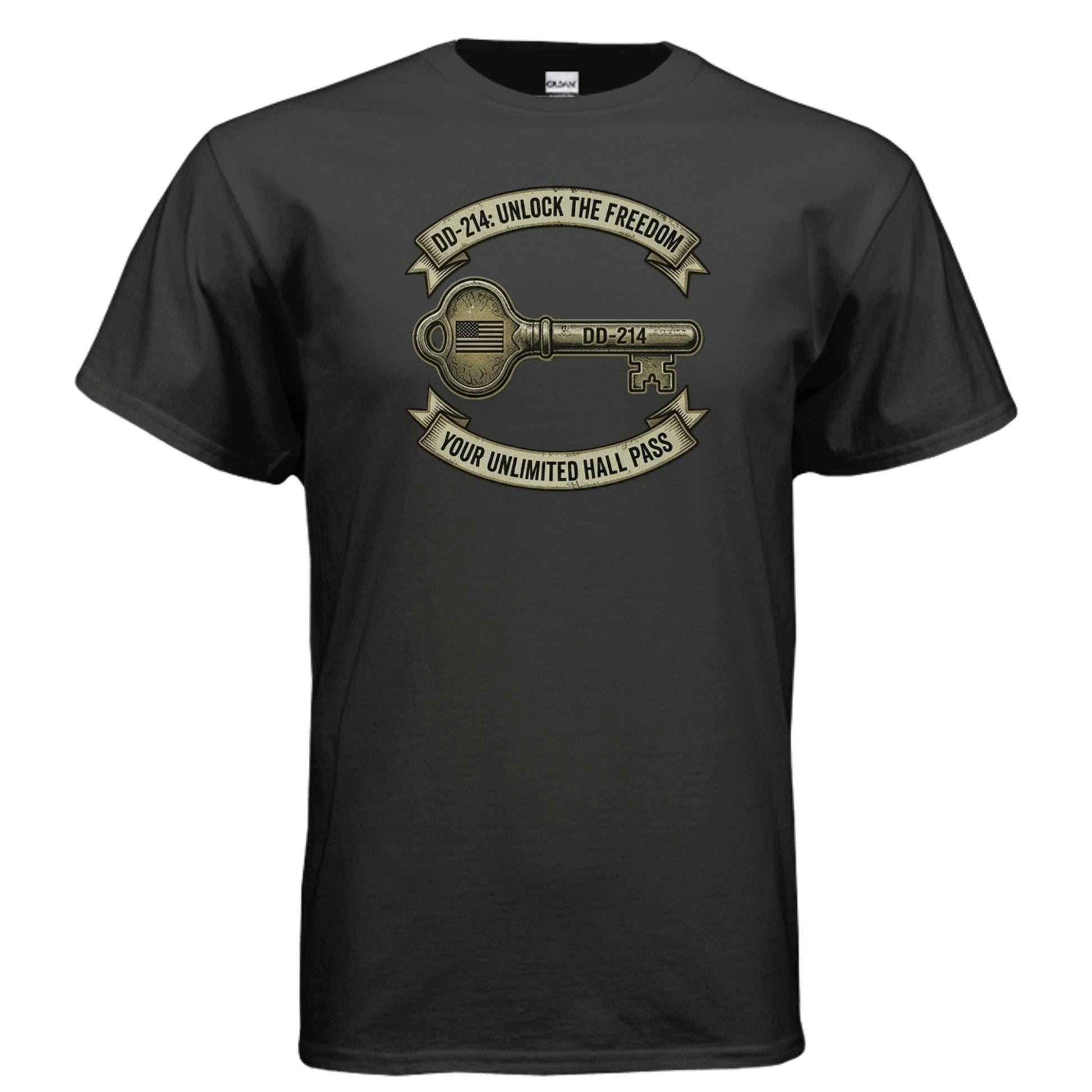 DD214 “Freedom Unlock” Tee – The Original Exit Pass for Legends {{ product_type }Anvil and Anthem }