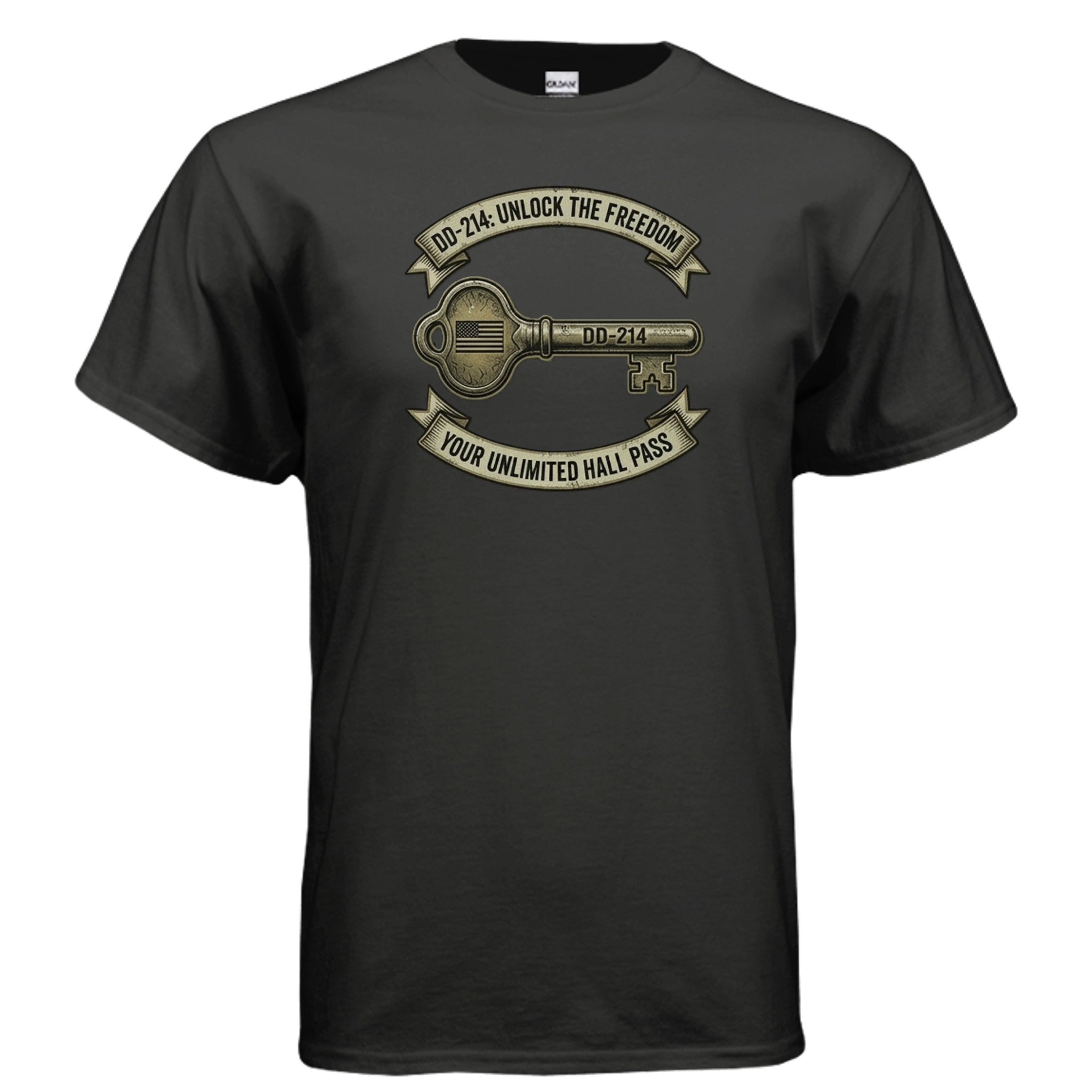 DD214 “Freedom Unlock” Tee – The Original Exit Pass for Legends Anvil and Anthem }
