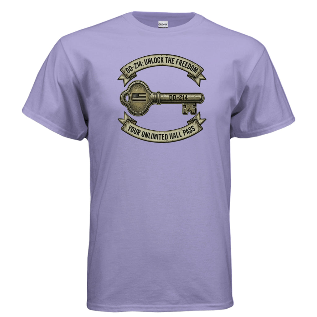 DD214 “Freedom Unlock” Tee – The Original Exit Pass for Legends Anvil and Anthem }
