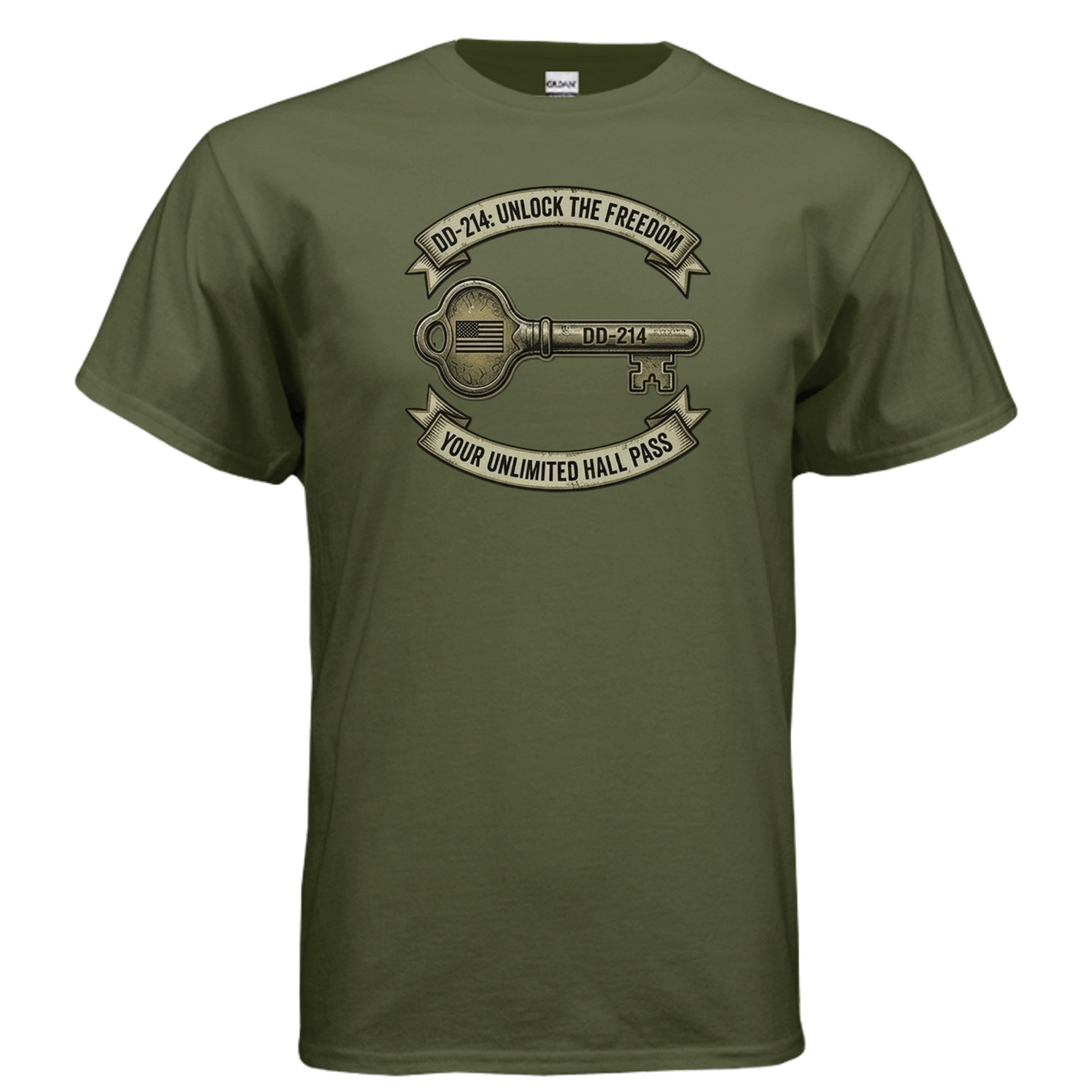 DD214 “Freedom Unlock” Tee – The Original Exit Pass for Legends {{ product_type }Anvil and Anthem }