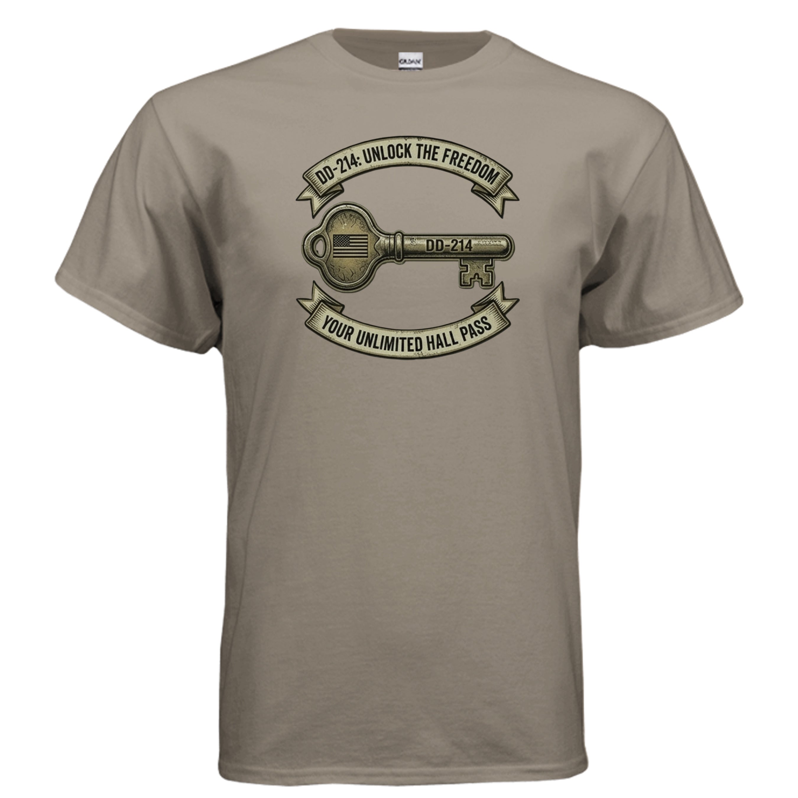 DD214 “Freedom Unlock” Tee – The Original Exit Pass for Legends Anvil and Anthem }