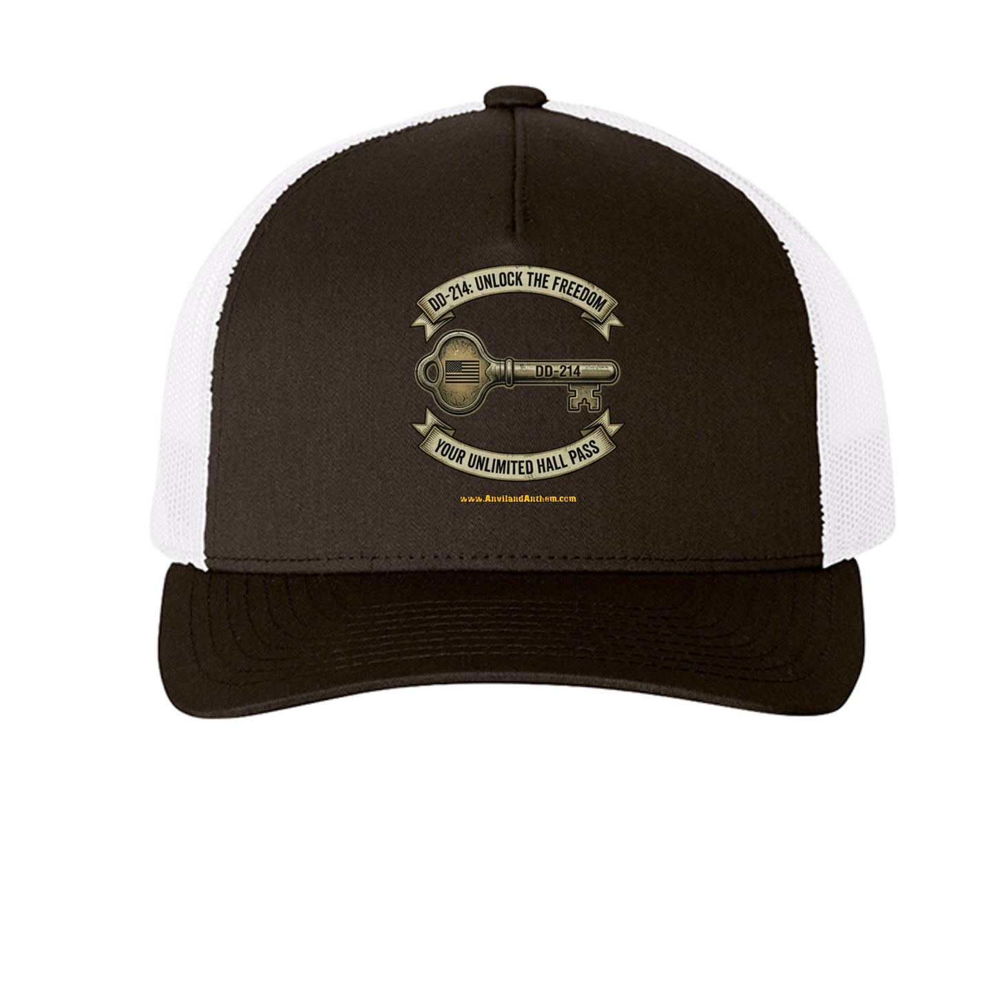DD214 “Freedom Key” Trucker Hat – Unlimited Hall Pass Edition {{ product_type }Anvil and Anthem }