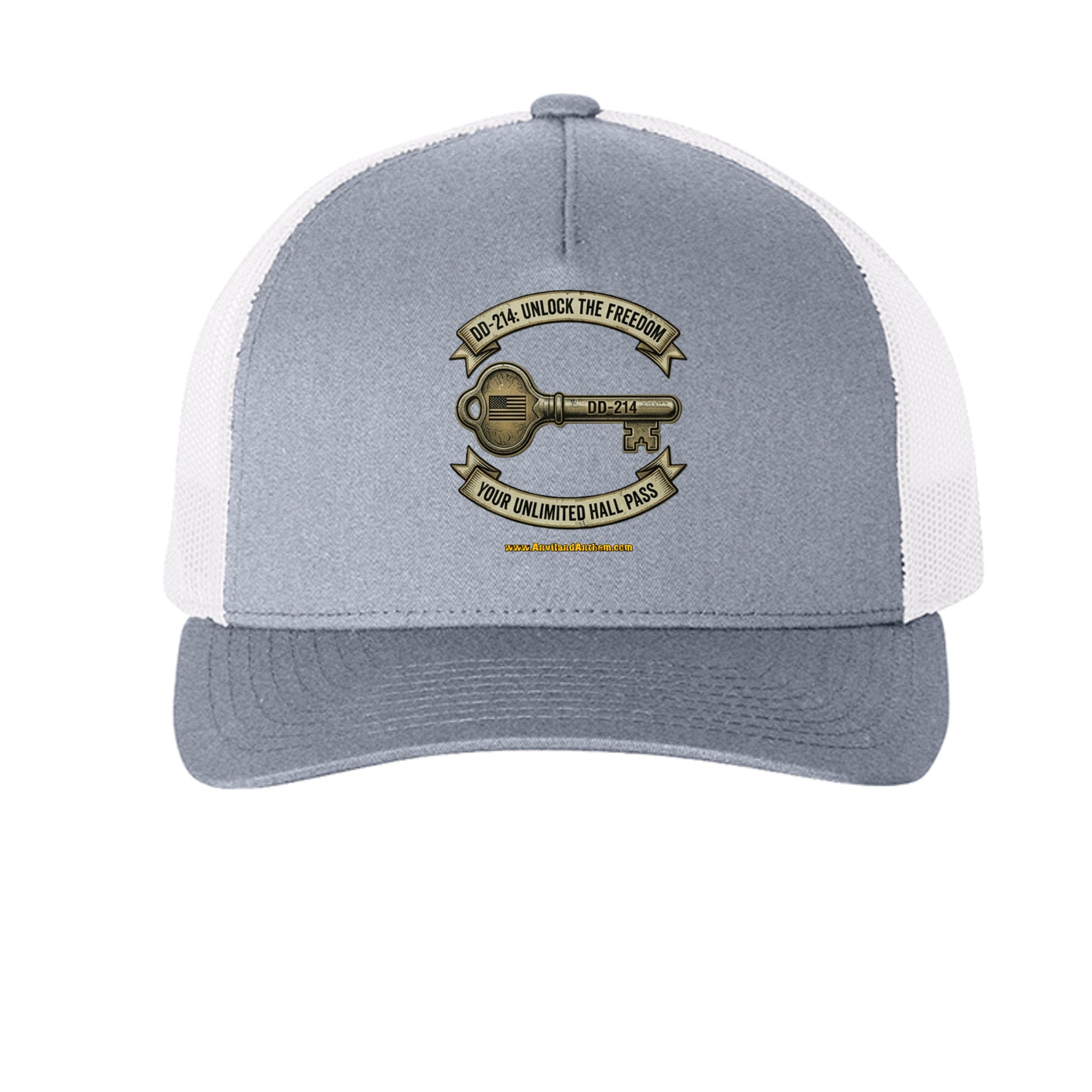 DD214 “Freedom Key” Trucker Hat – Unlimited Hall Pass Edition {{ product_type }Anvil and Anthem }
