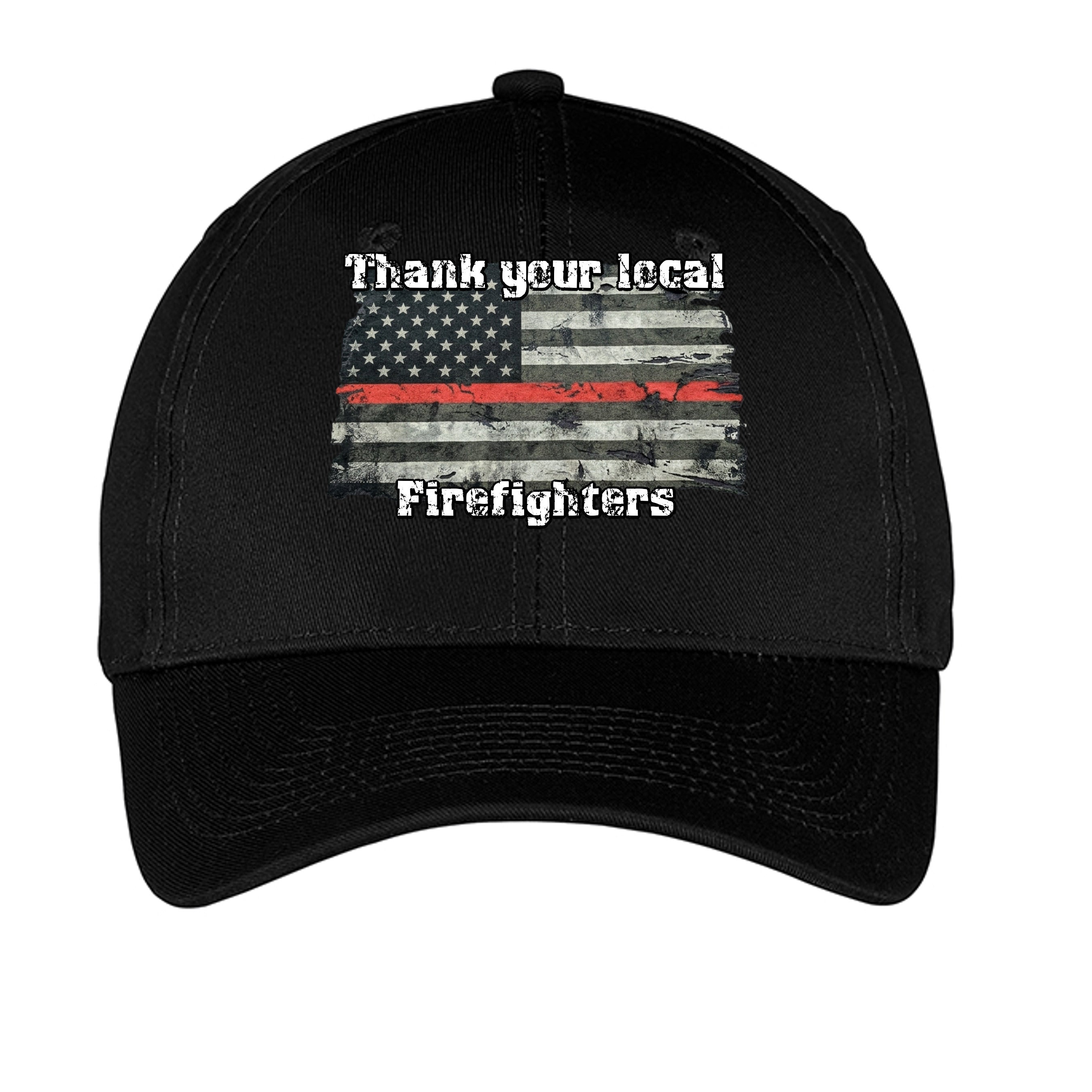 “Thank Your Local Firefighters” Hat – Thin Red Line Support Cap Anvil and Anthem }