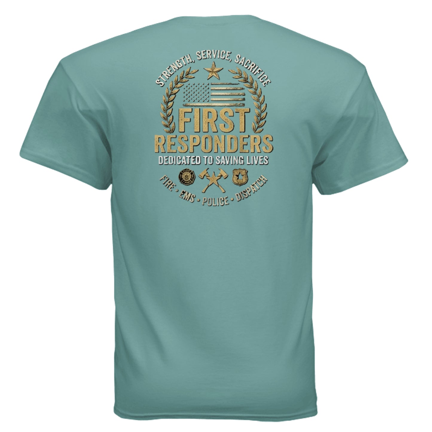 “Strength • Service • Sacrifice” First Responders Tee – All Heroes Edition {{ product_type }Anvil and Anthem }