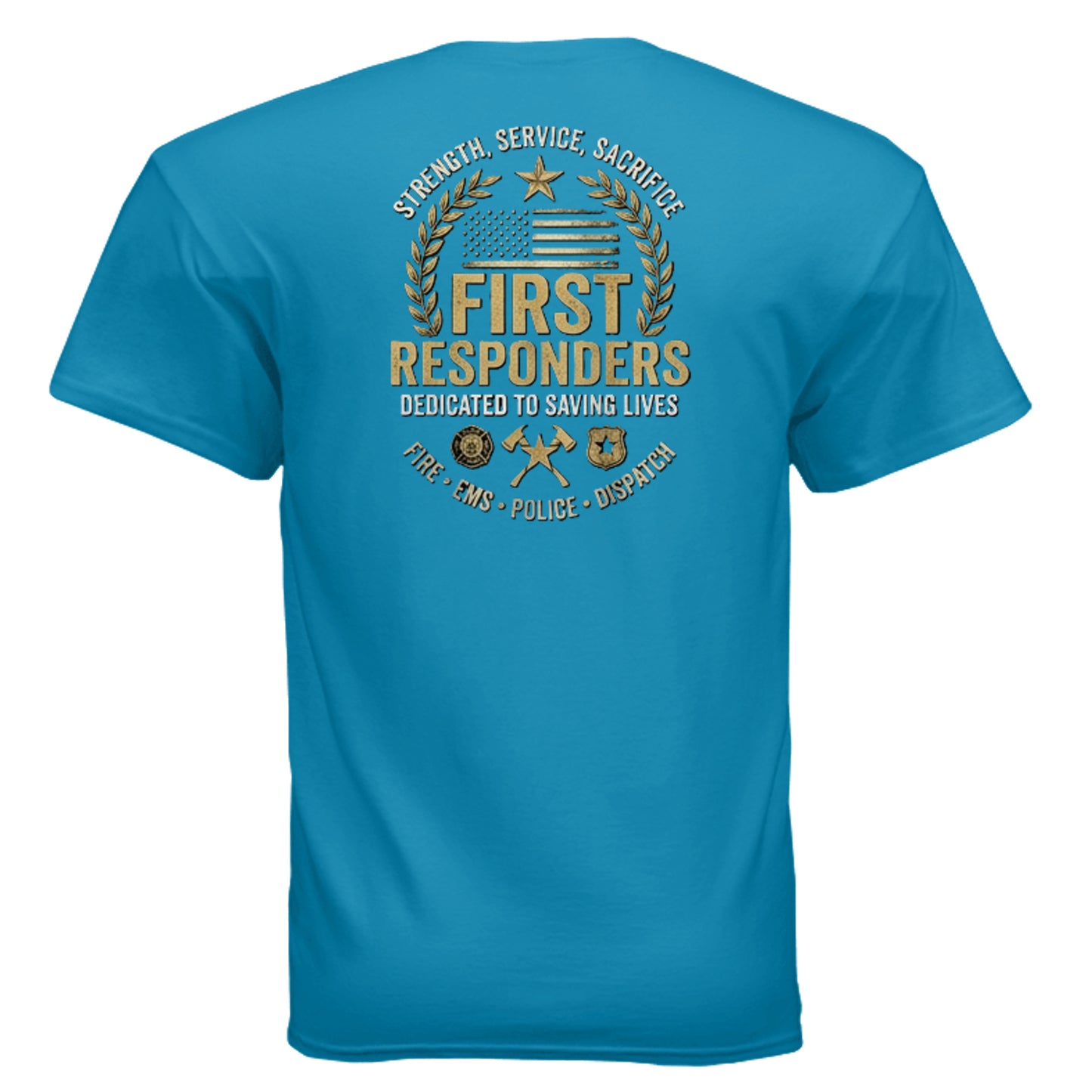 “Strength • Service • Sacrifice” First Responders Tee – All Heroes Edition {{ product_type }Anvil and Anthem }