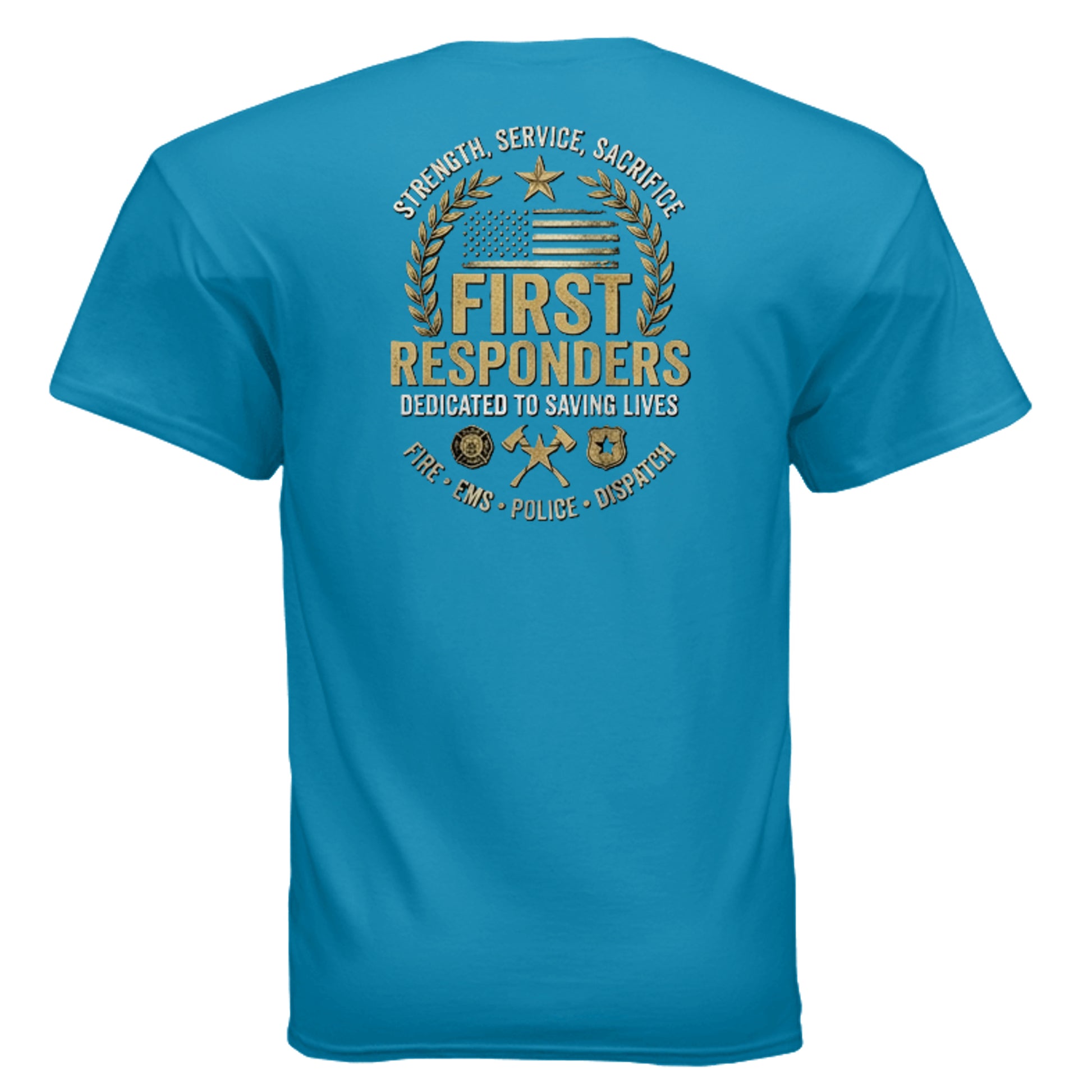 “Strength • Service • Sacrifice” First Responders Tee – All Heroes Edition {{ product_type }Anvil and Anthem }