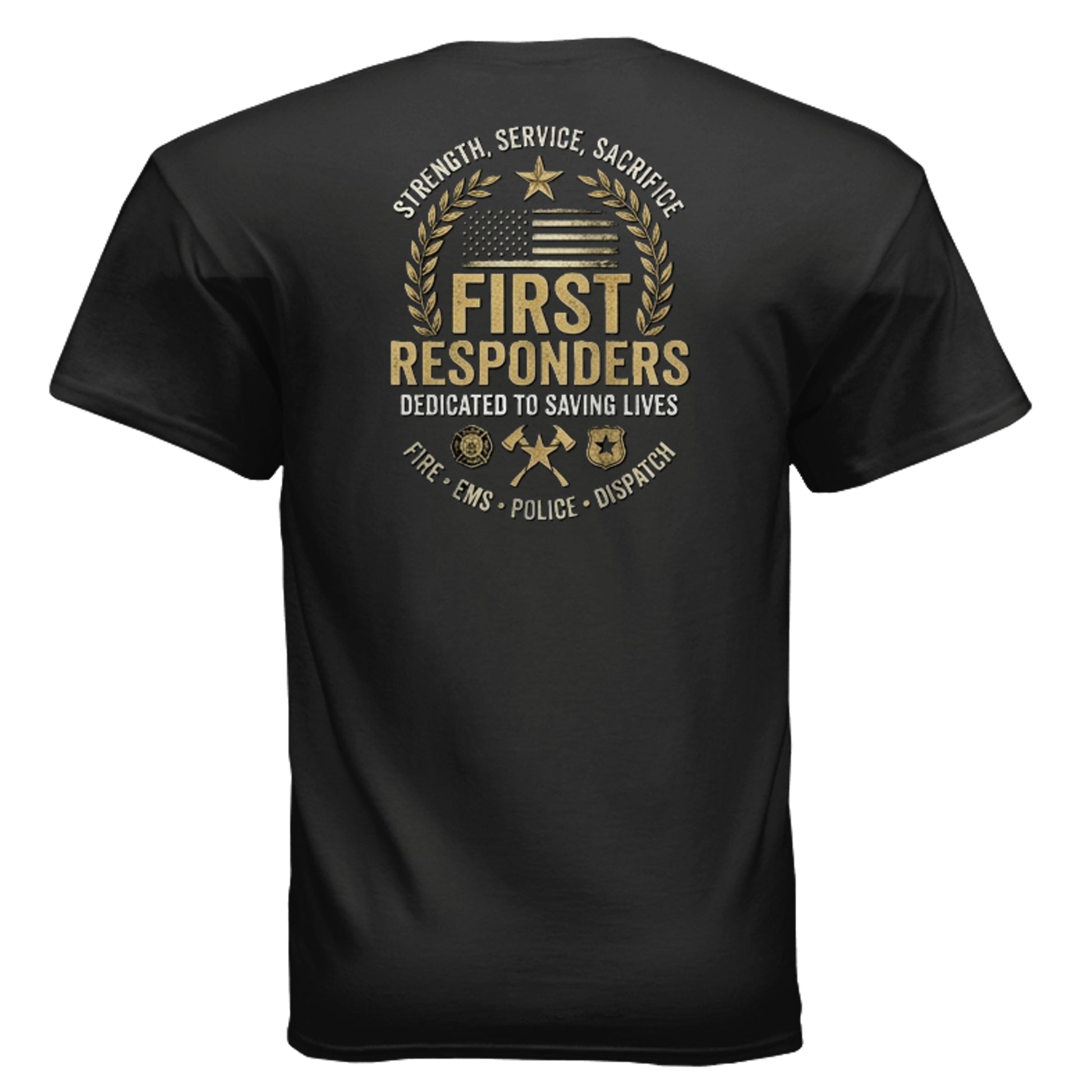 “Strength • Service • Sacrifice” First Responders Tee – All Heroes Edition {{ product_type }Anvil and Anthem }