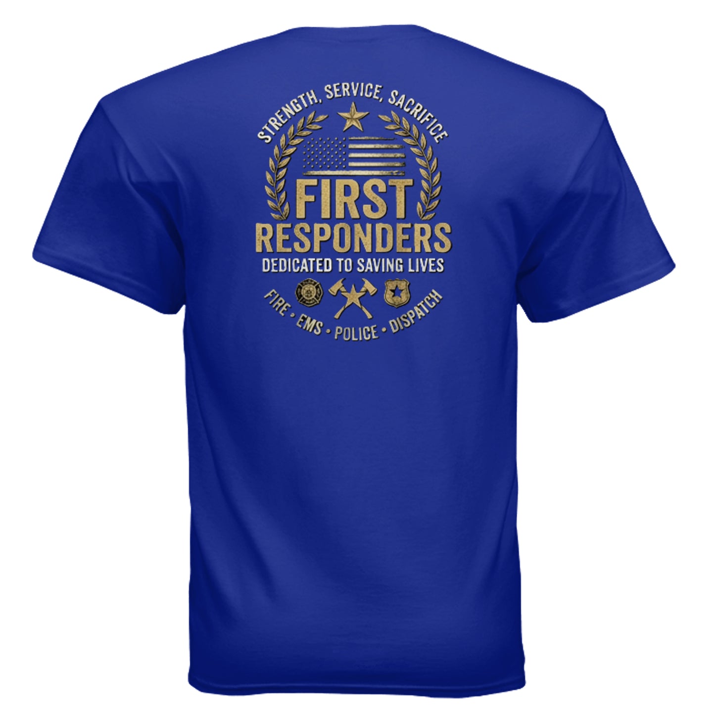 “Strength • Service • Sacrifice” First Responders Tee – All Heroes Edition {{ product_type }Anvil and Anthem }