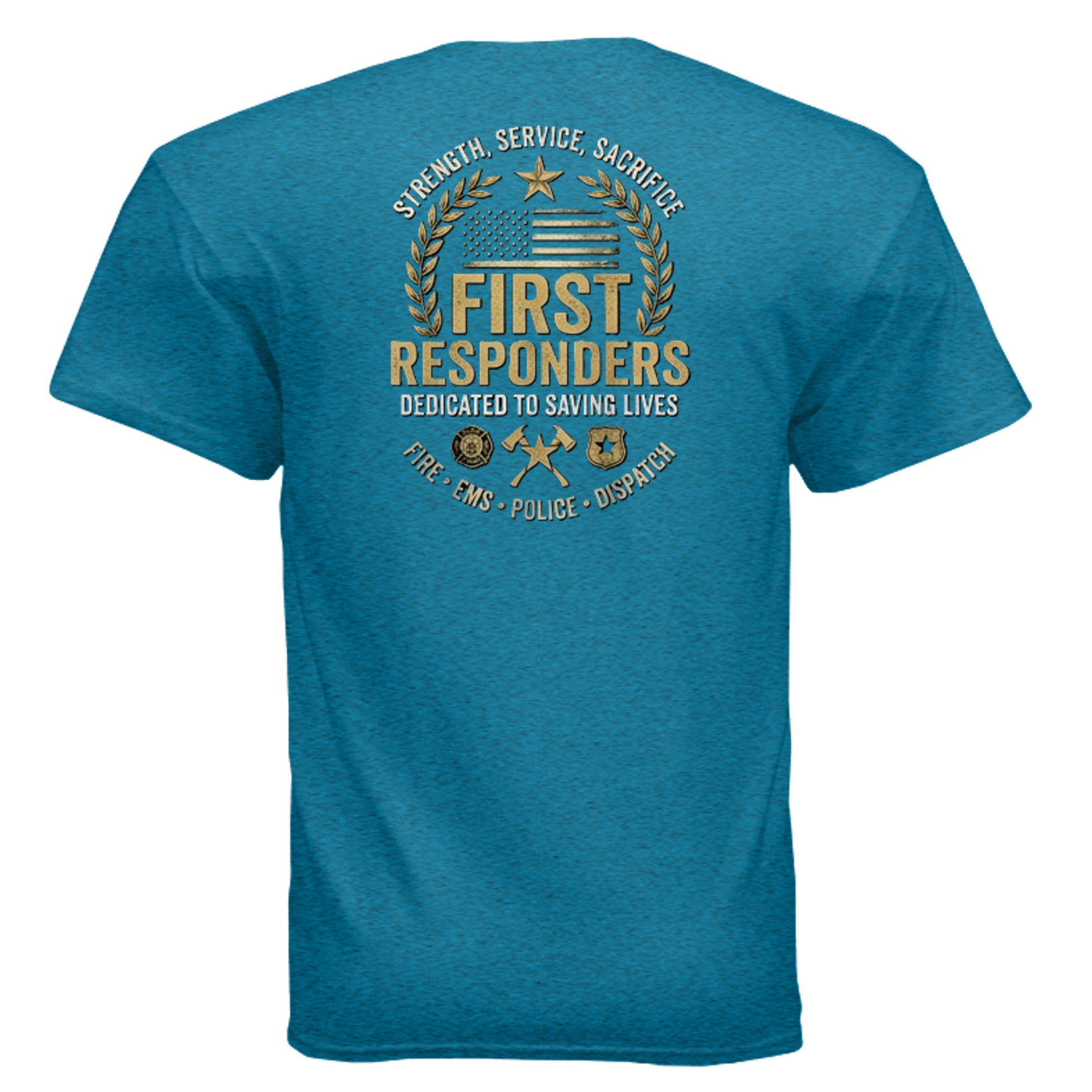 “Strength • Service • Sacrifice” First Responders Tee – All Heroes Edition {{ product_type }Anvil and Anthem }