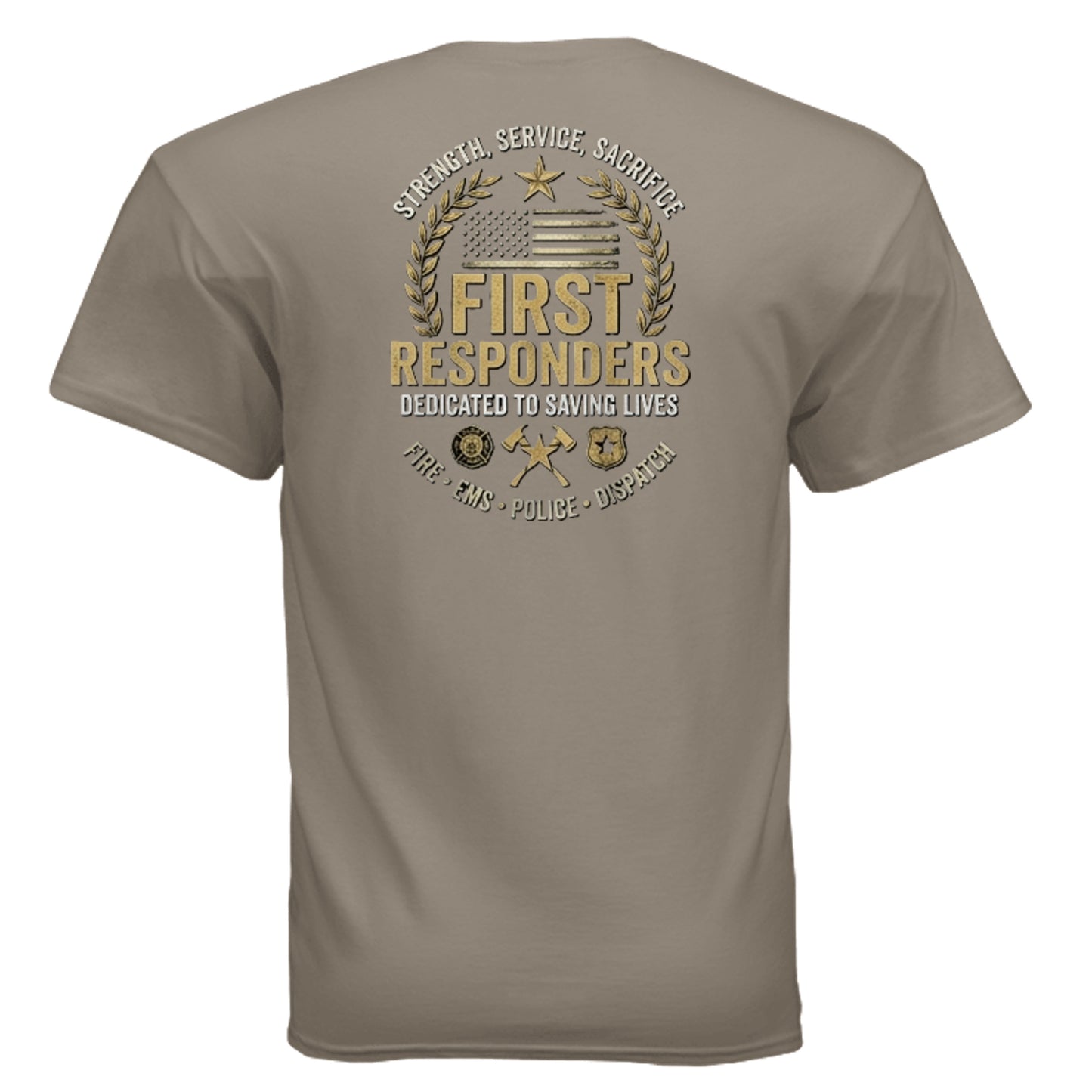 “Strength • Service • Sacrifice” First Responders Tee – All Heroes Edition {{ product_type }Anvil and Anthem }